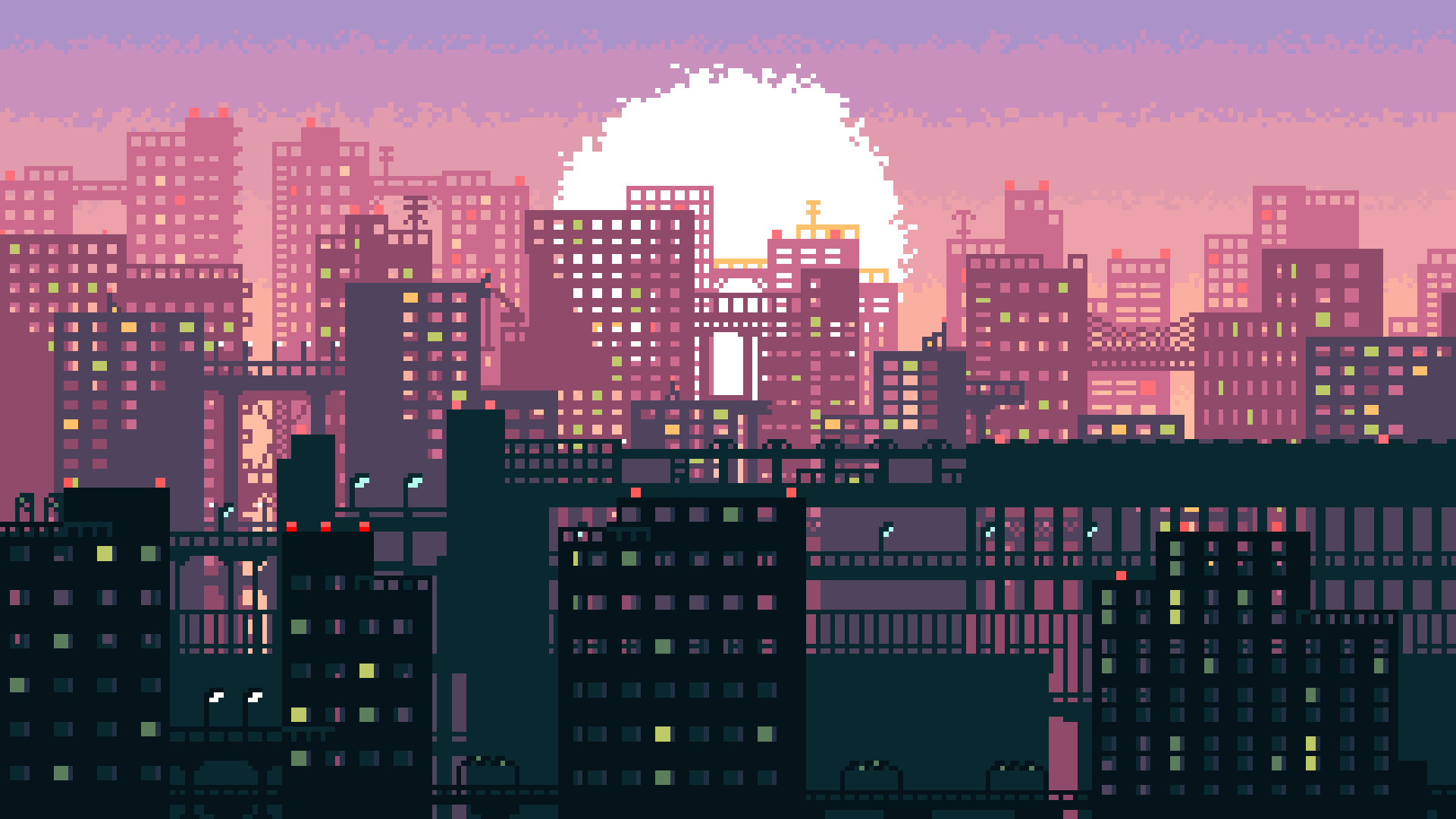 City Pixel Art Wallpapers