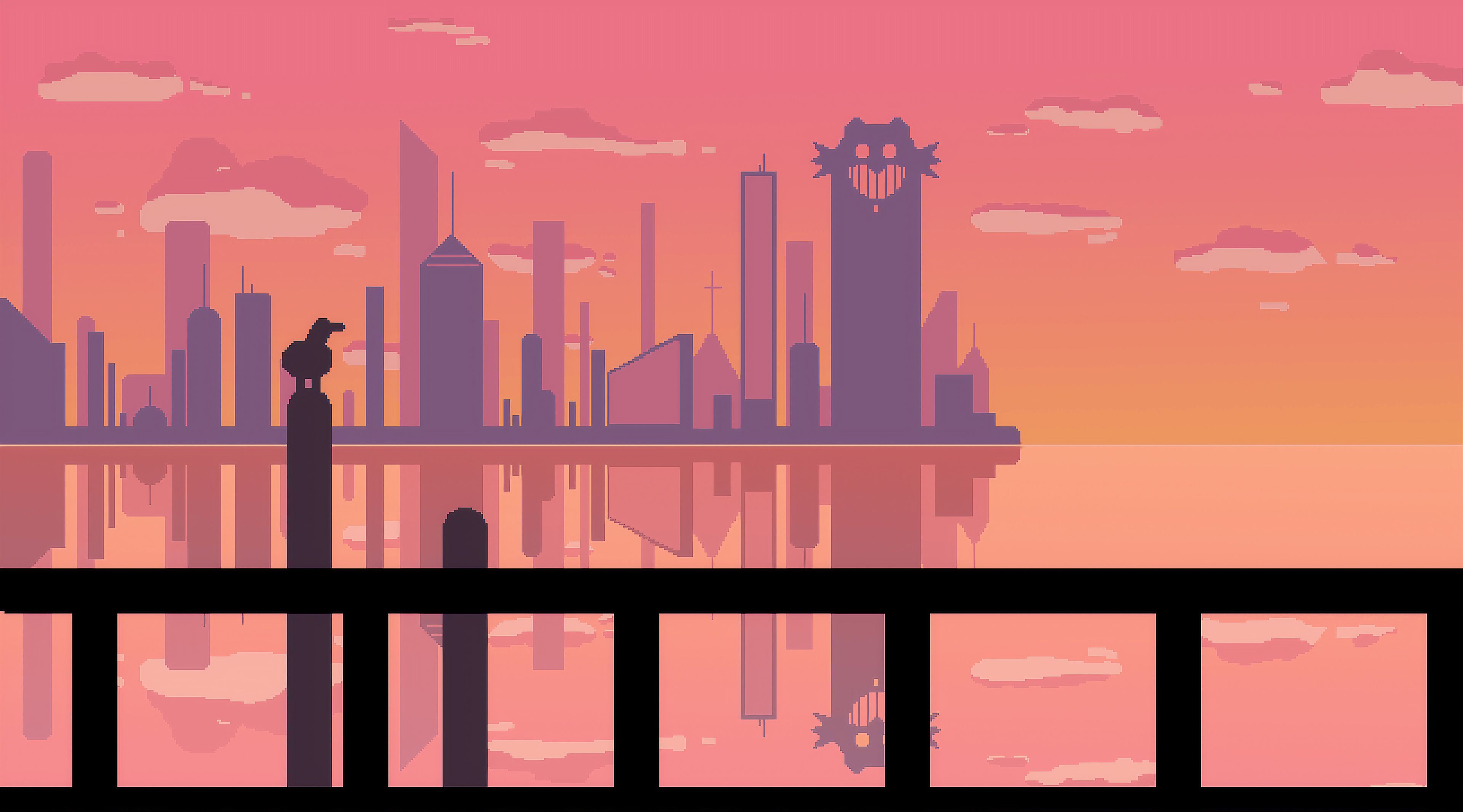 City Pixel Art Wallpapers