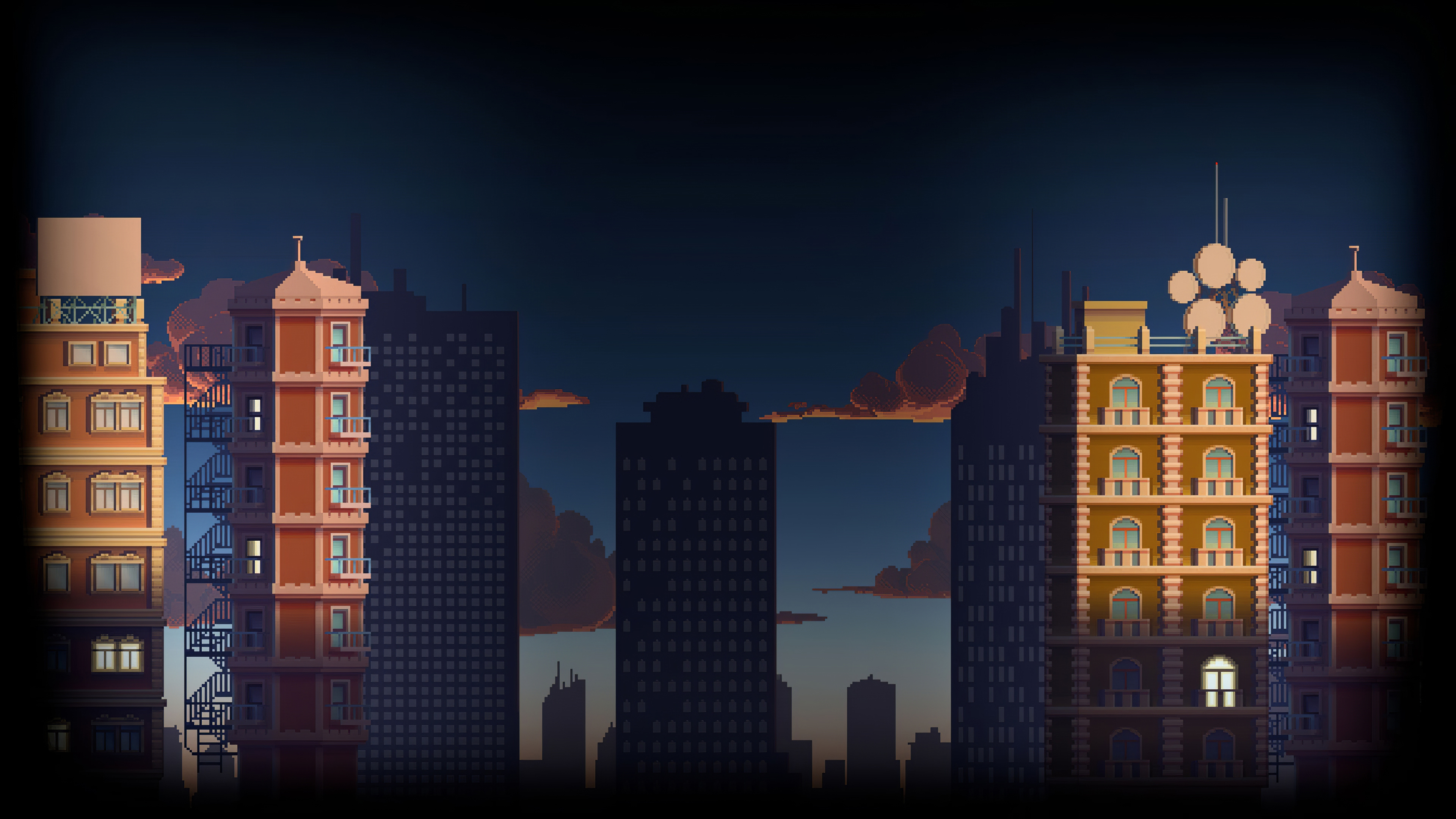 City Pixel Art Wallpapers