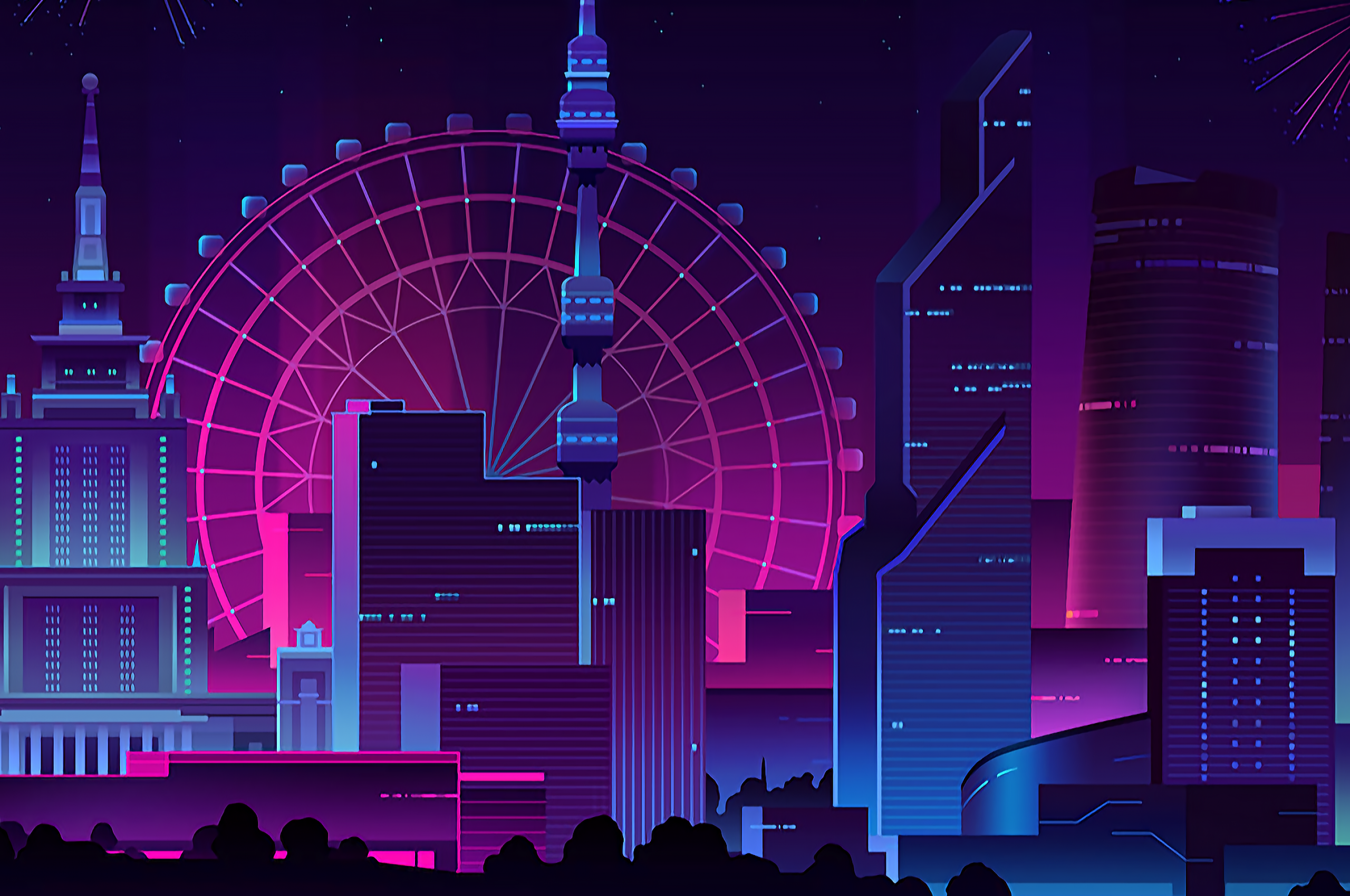 City Pixel Art Wallpapers