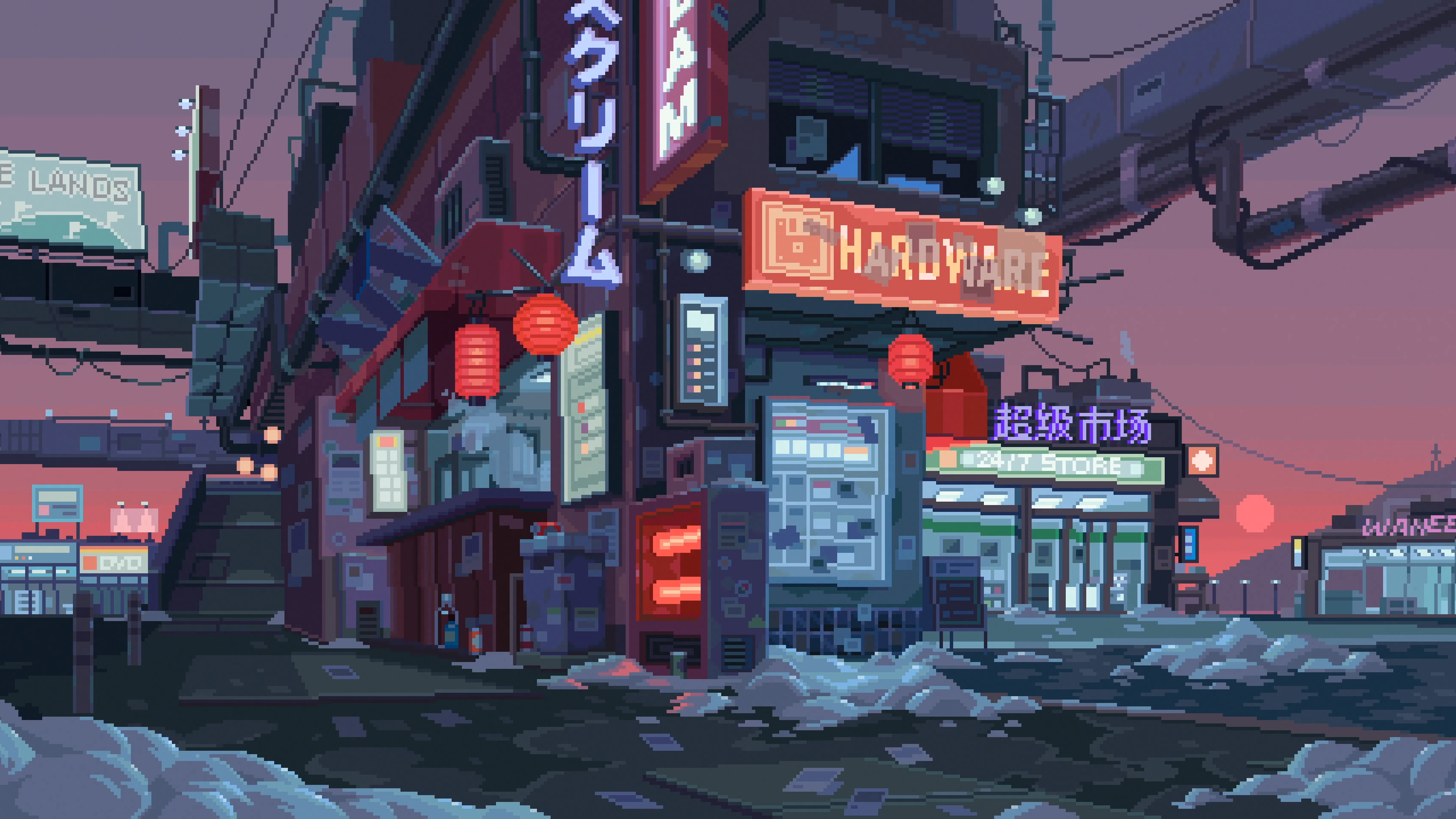 City Pixel Art Wallpapers