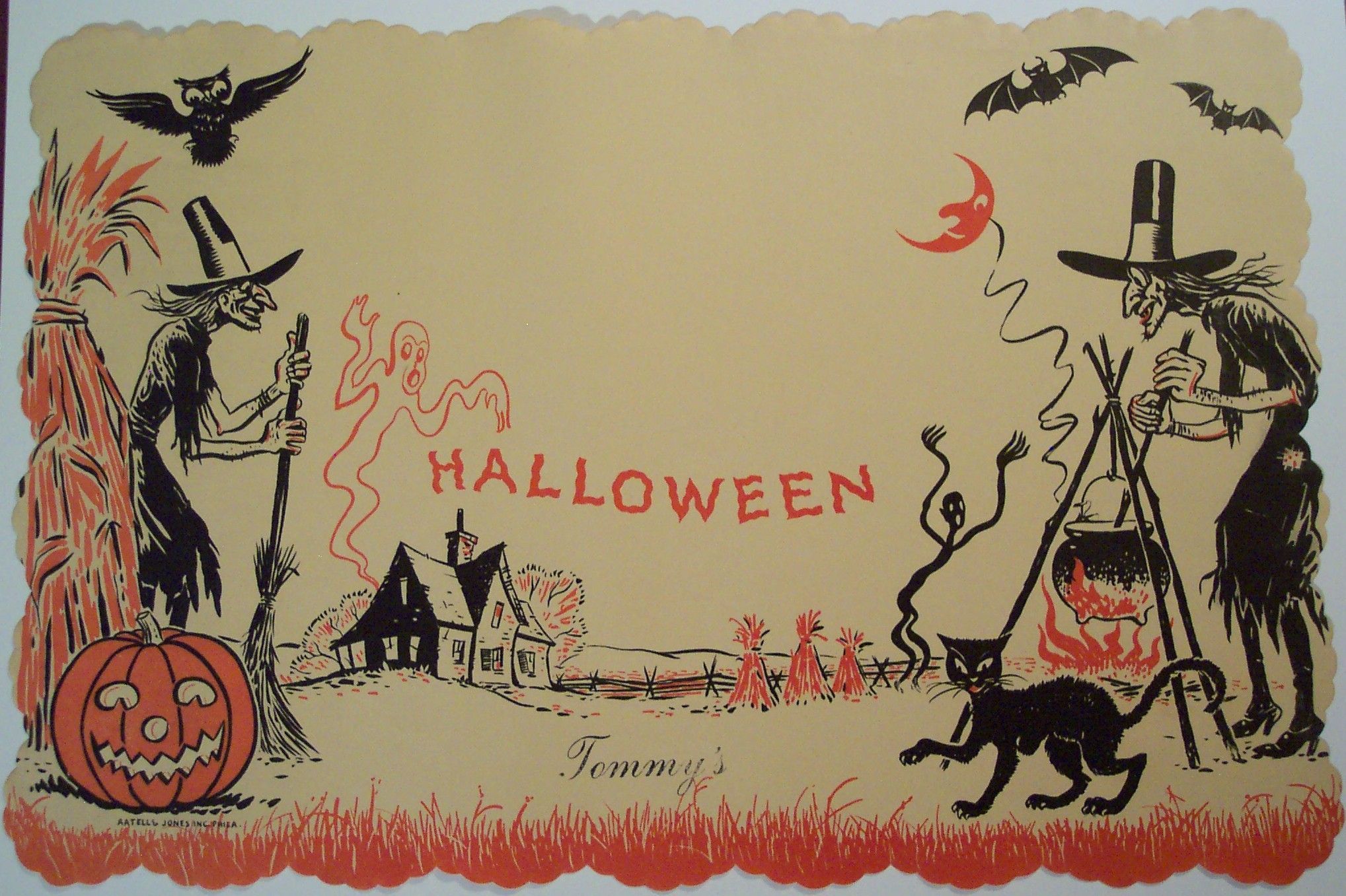 Classic Vintage Halloween Art Wallpapers