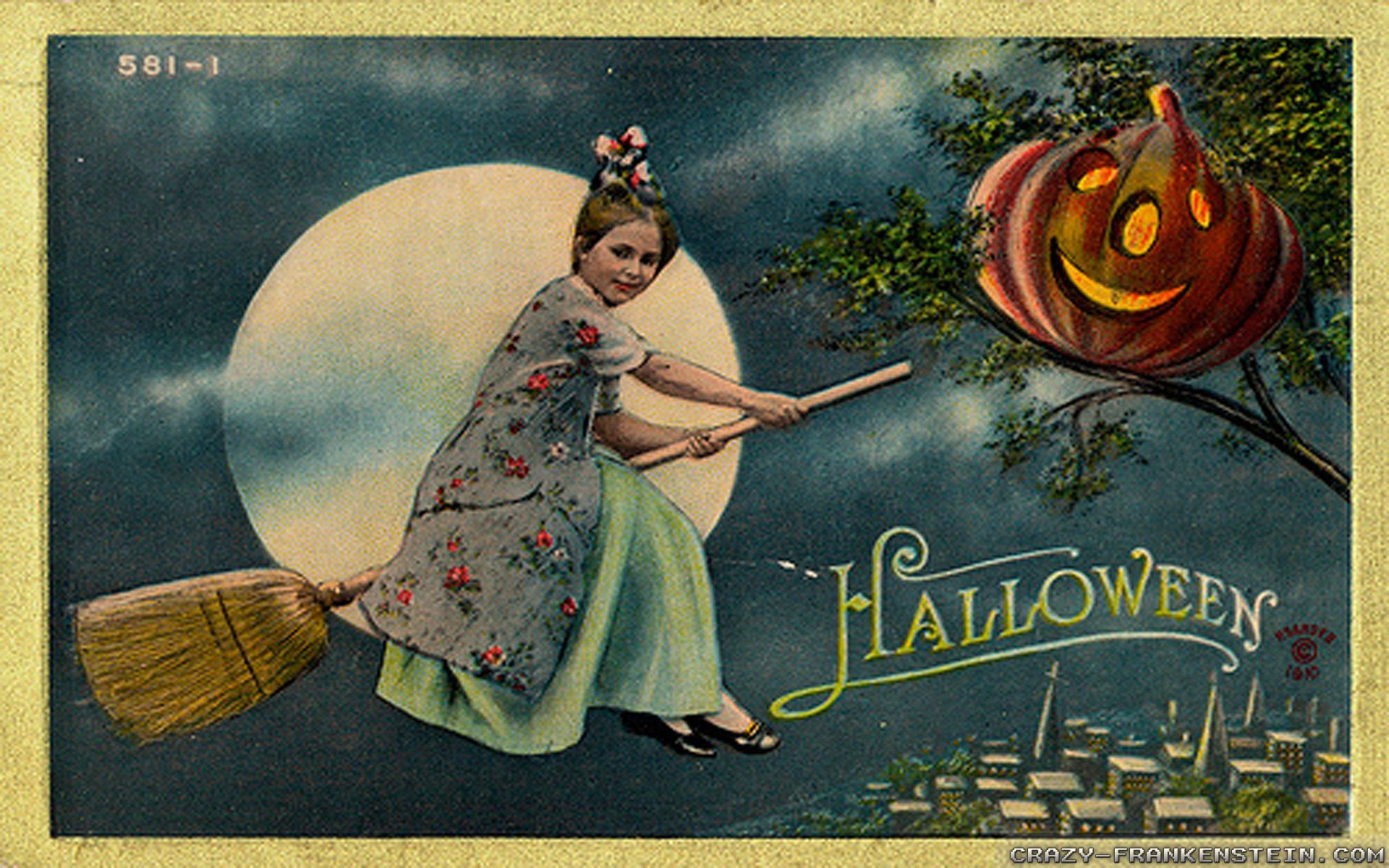 Classic Vintage Halloween Art Wallpapers