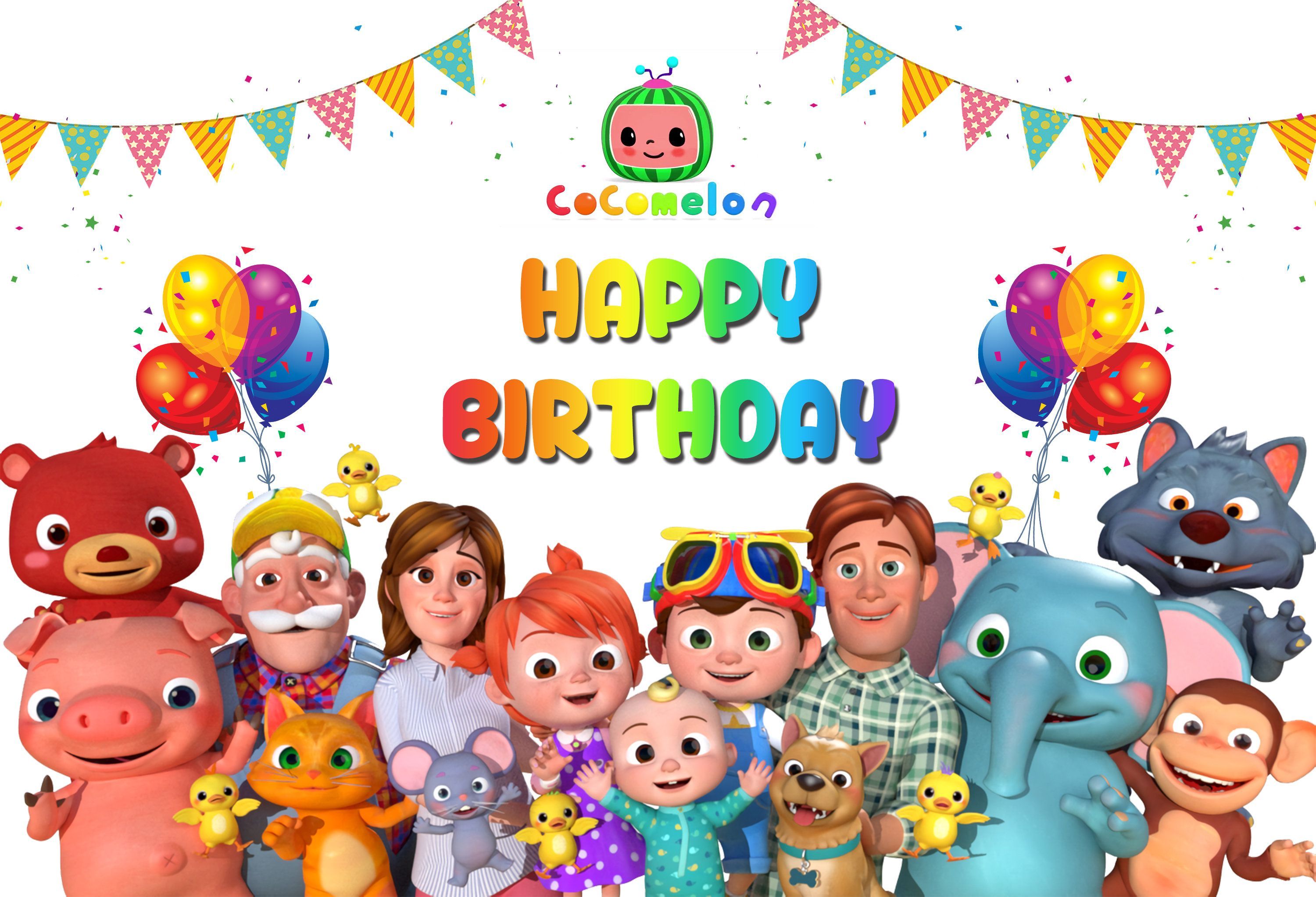 Cocomelon Happy Birthday Images Wallpapers