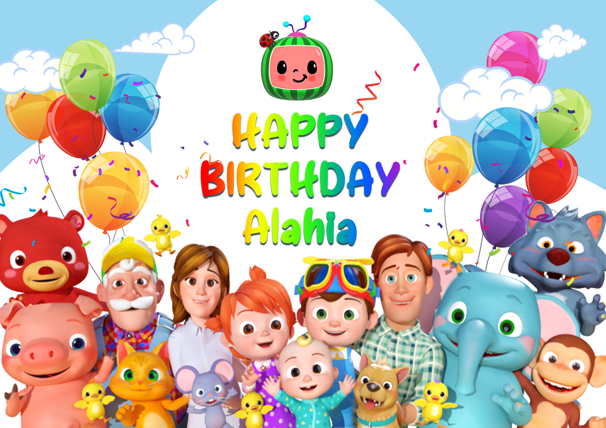 Cocomelon Happy Birthday Images Wallpapers