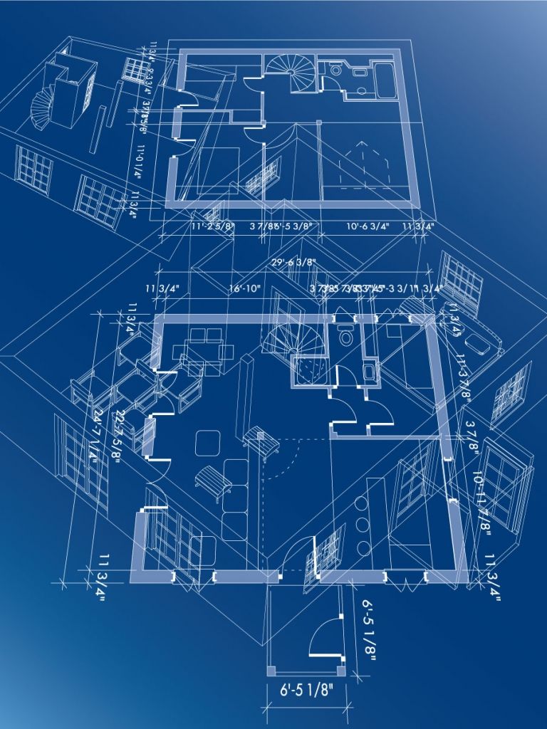 Construction Blueprint Wallpapers