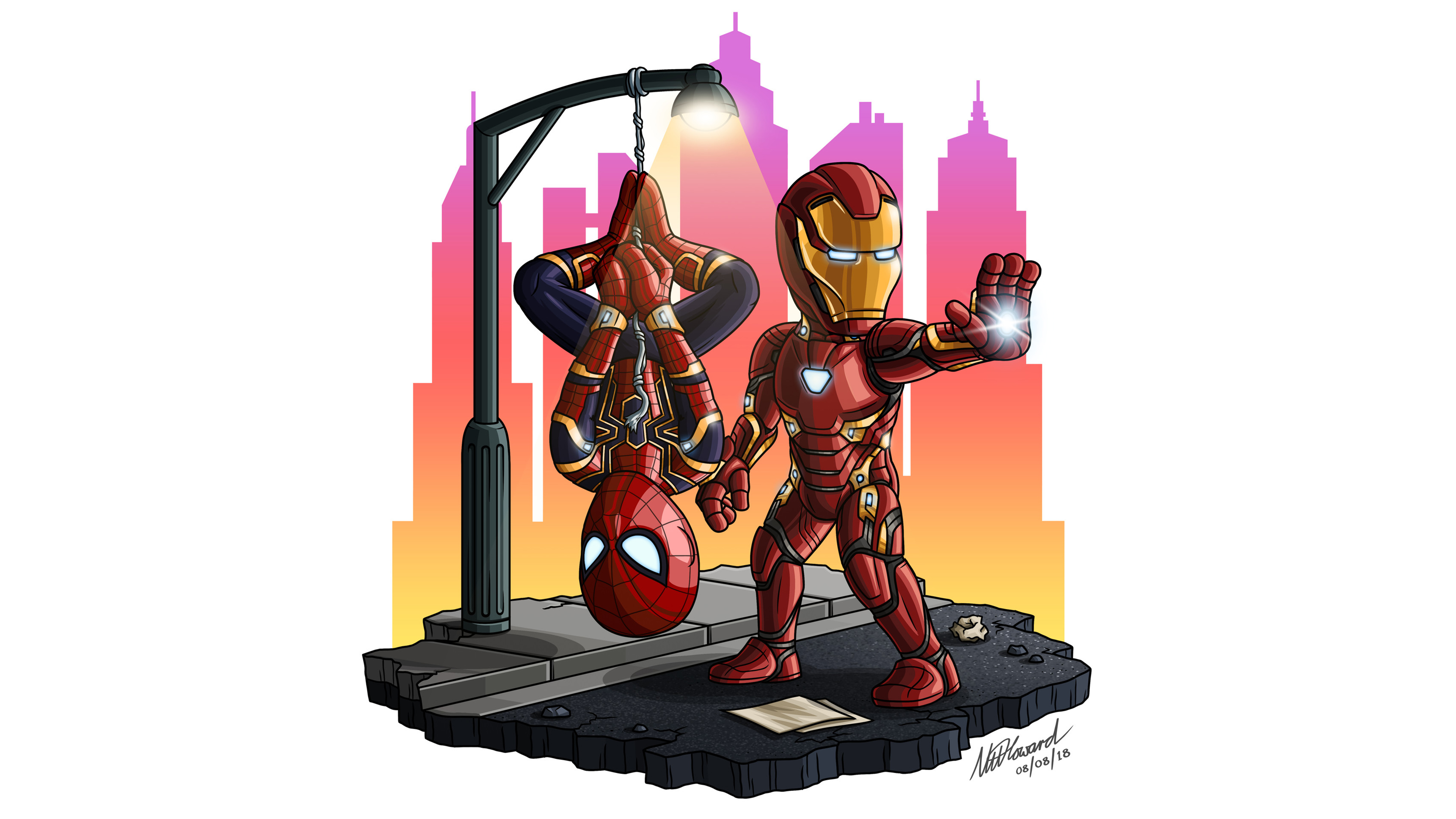 Cute Iron Man Cartoon Wallpapers