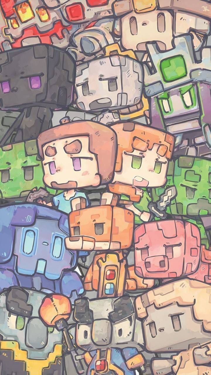 Cute Minecraft Drawings Wallpapers