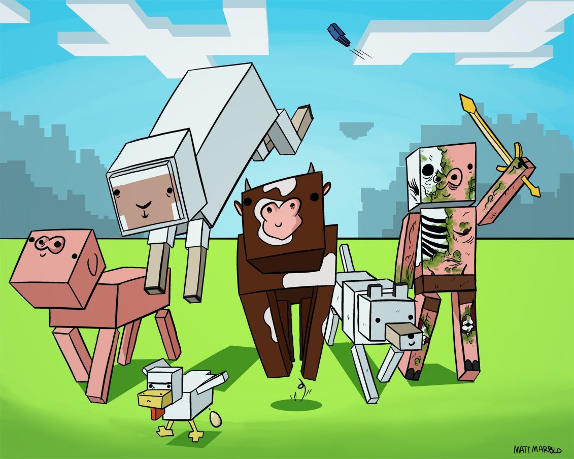 Cute Minecraft Drawings Wallpapers
