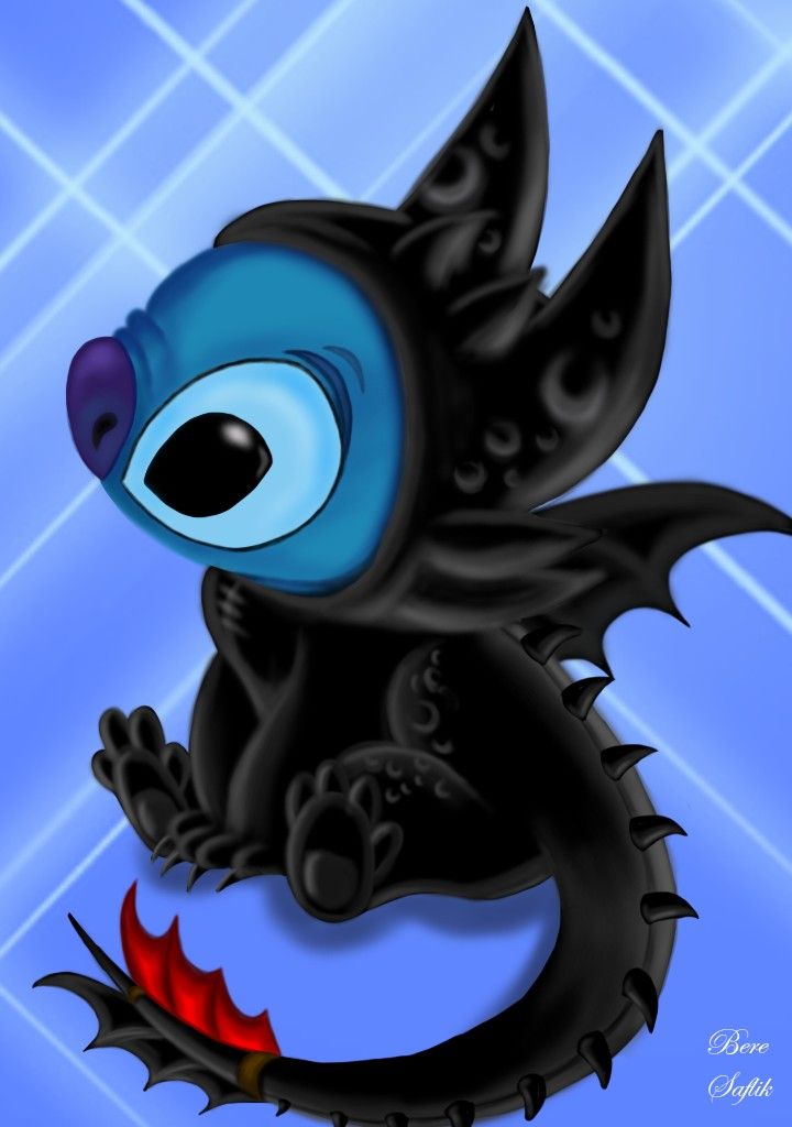 Cute Stitch And Toothless Wallpapers