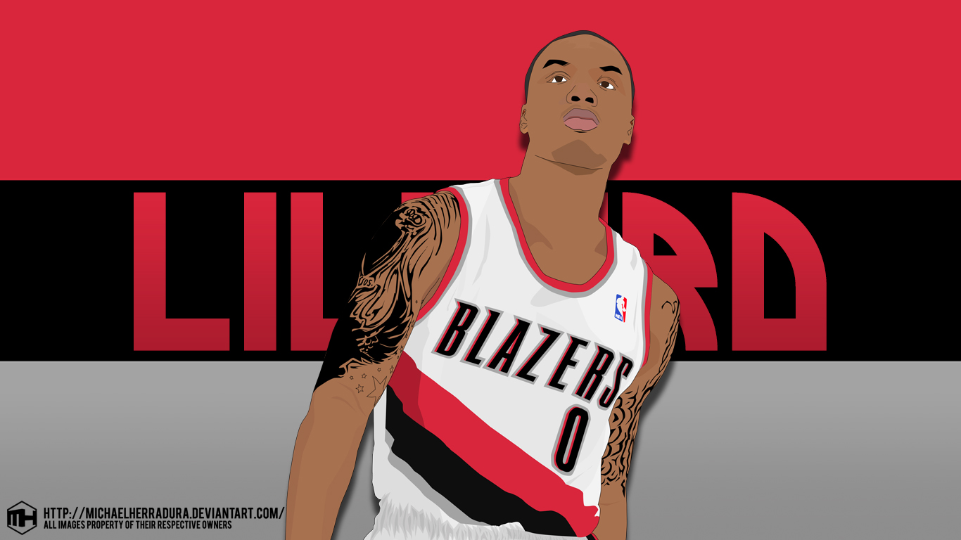 Damian Lillard Cartoon Wallpapers