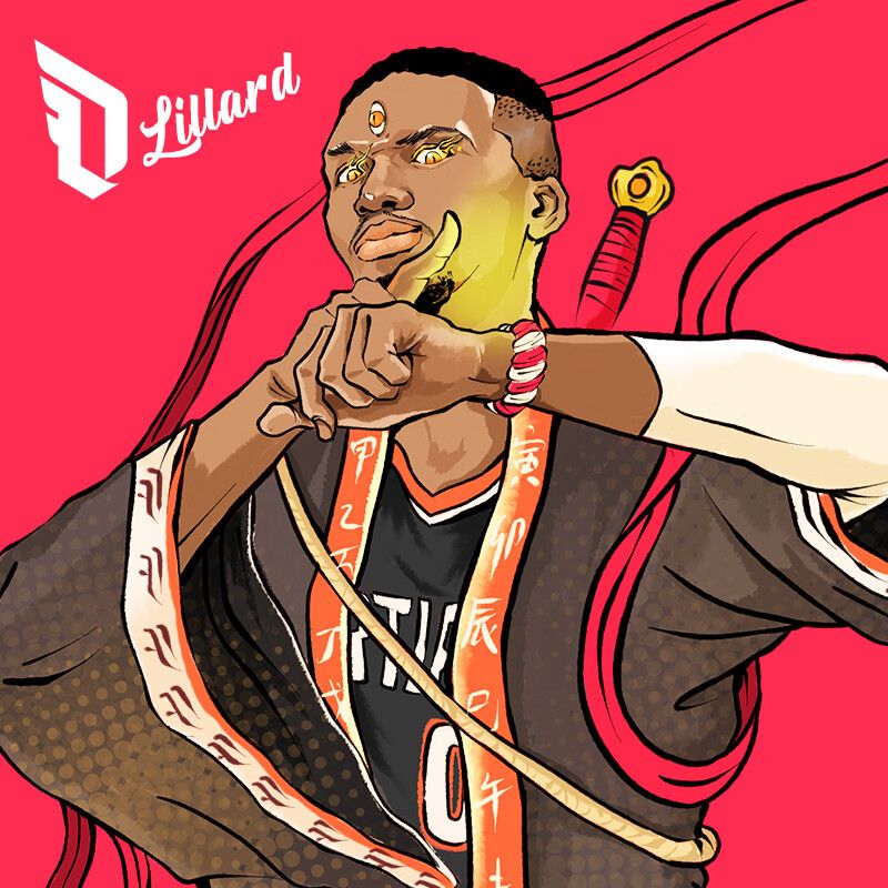 Damian Lillard Cartoon Wallpapers