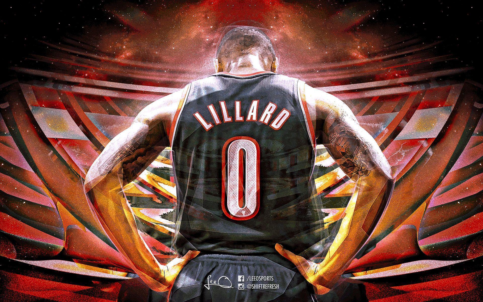 Damian Lillard Cartoon Wallpapers