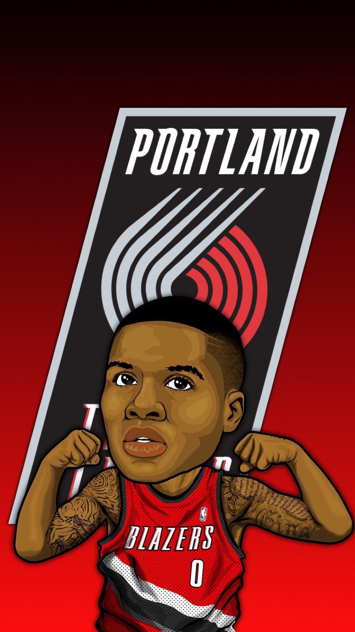 Damian Lillard Cartoon Wallpapers