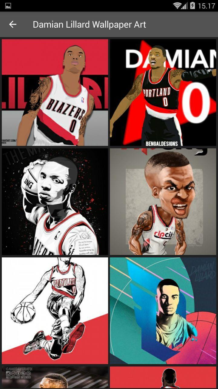 Damian Lillard Cartoon Wallpapers