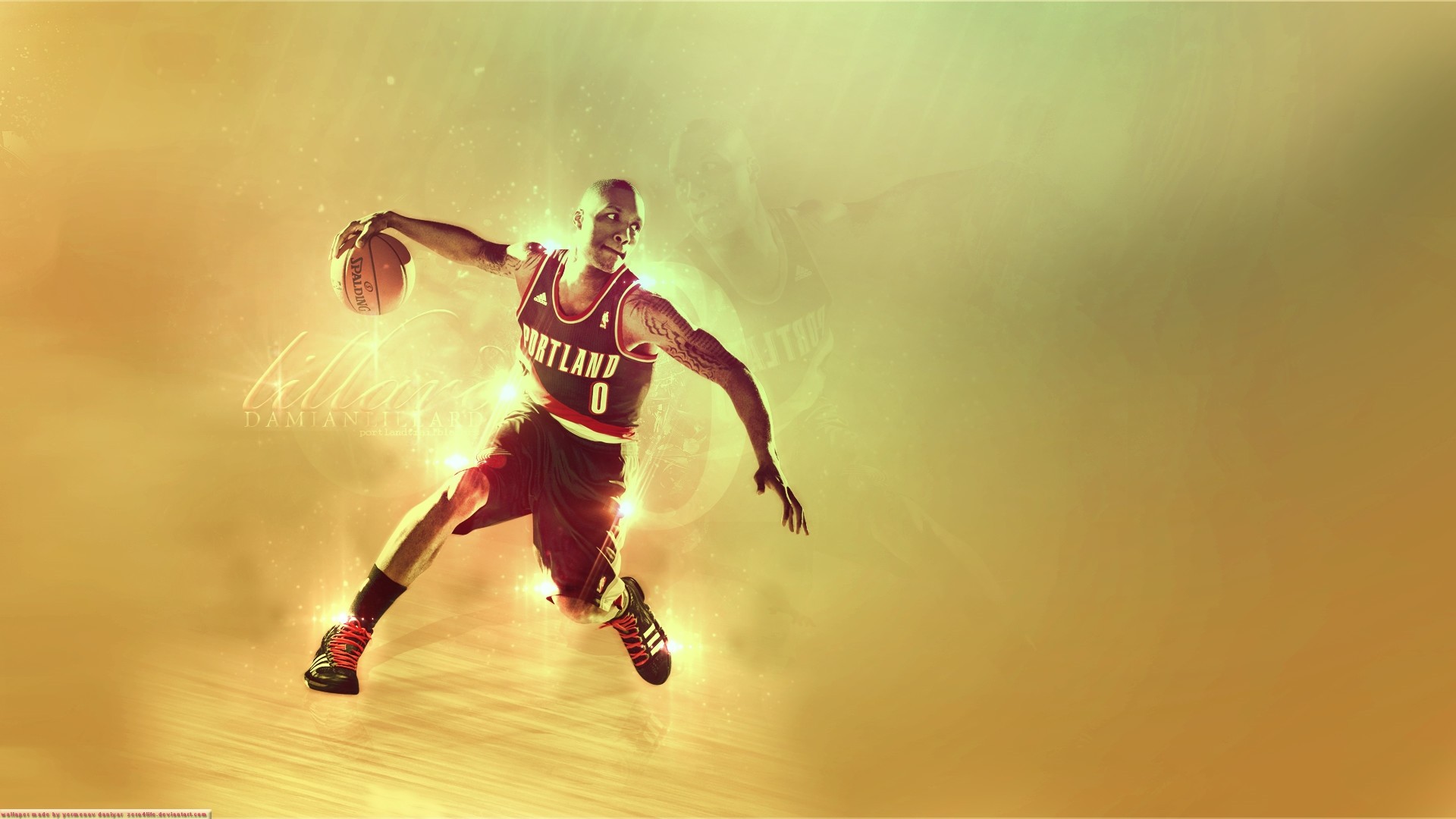 Damian Lillard Cartoon Wallpapers