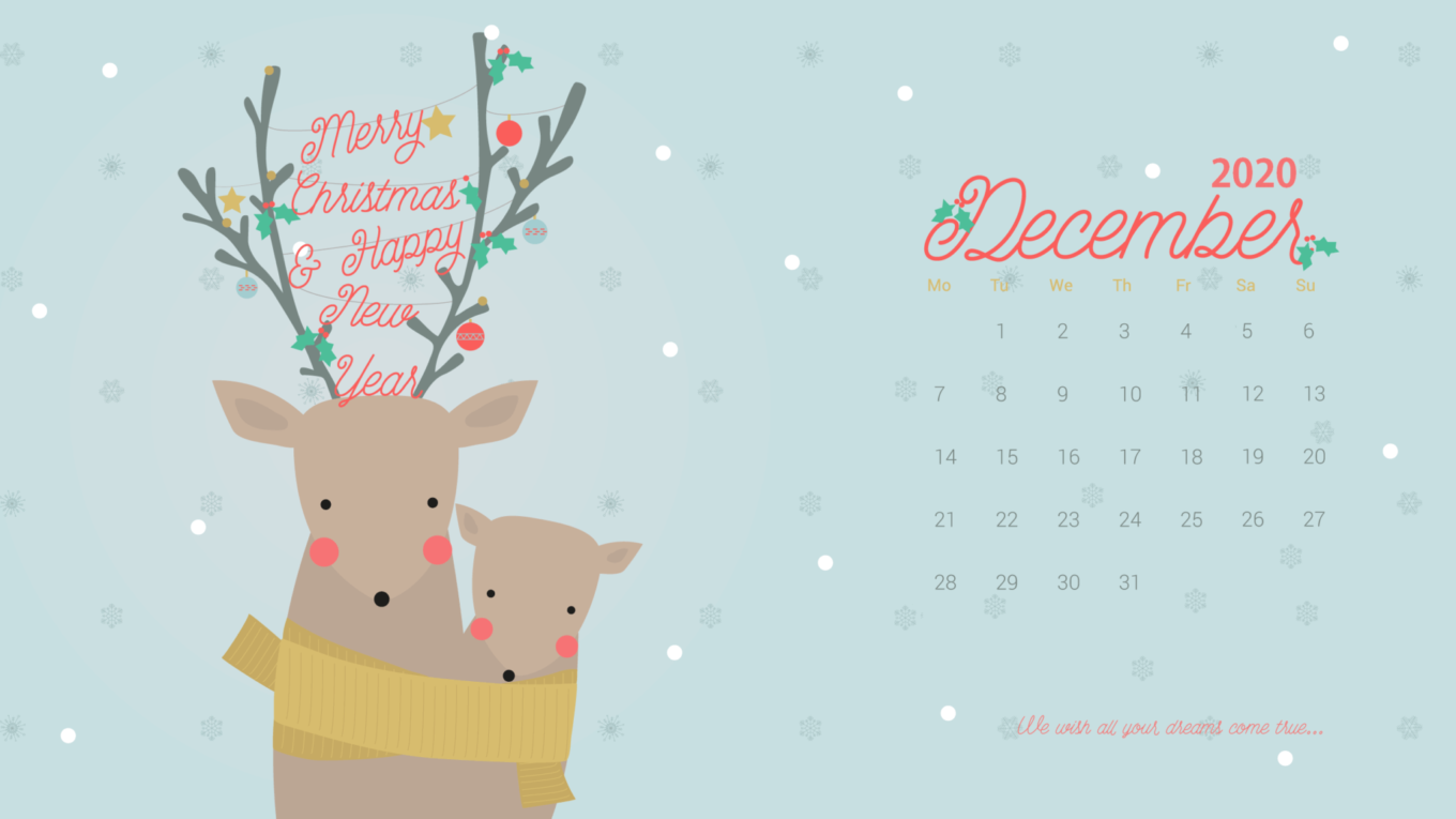 December 2020 Calendar Wallpapers