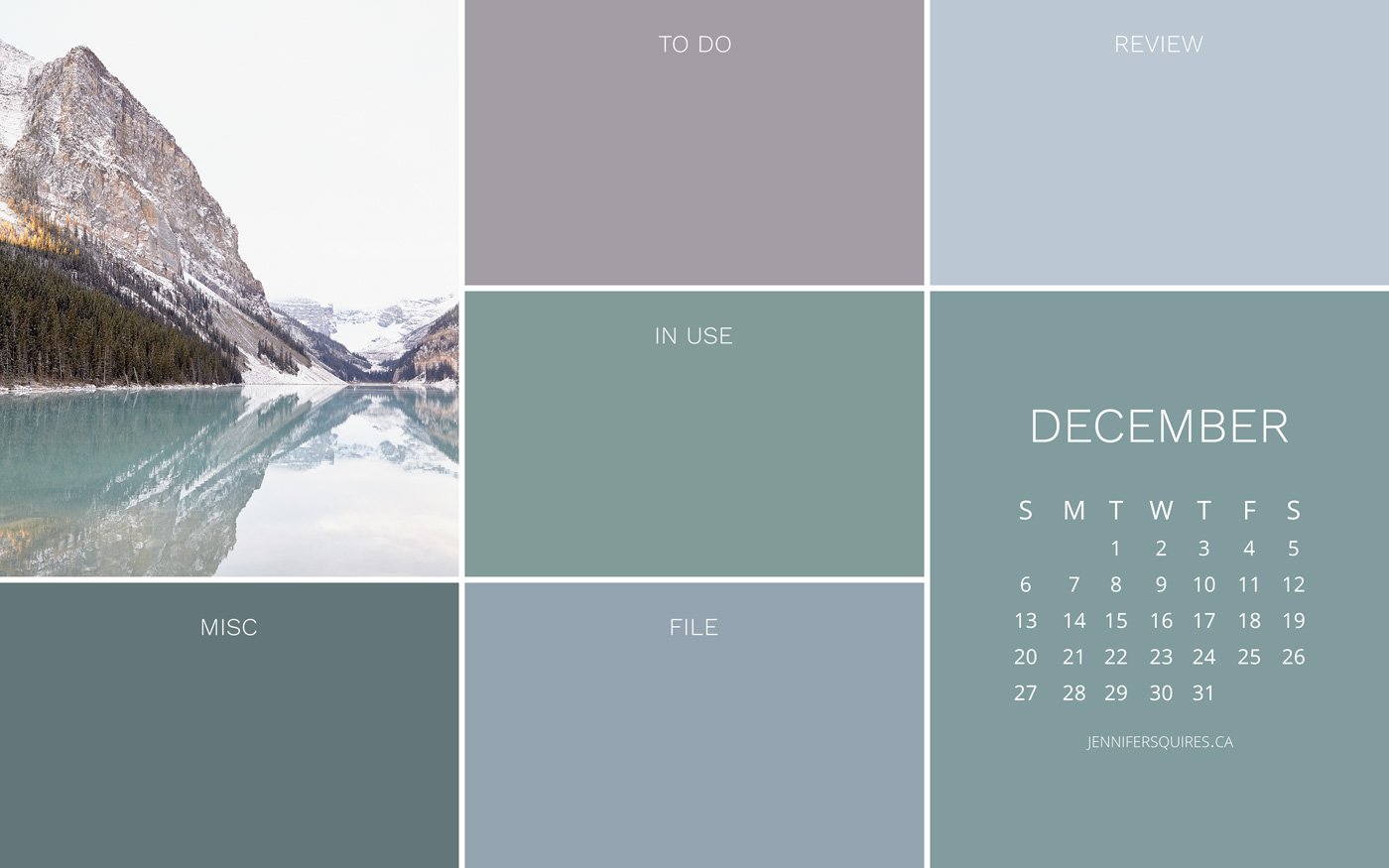 December 2020 Calendar Wallpapers