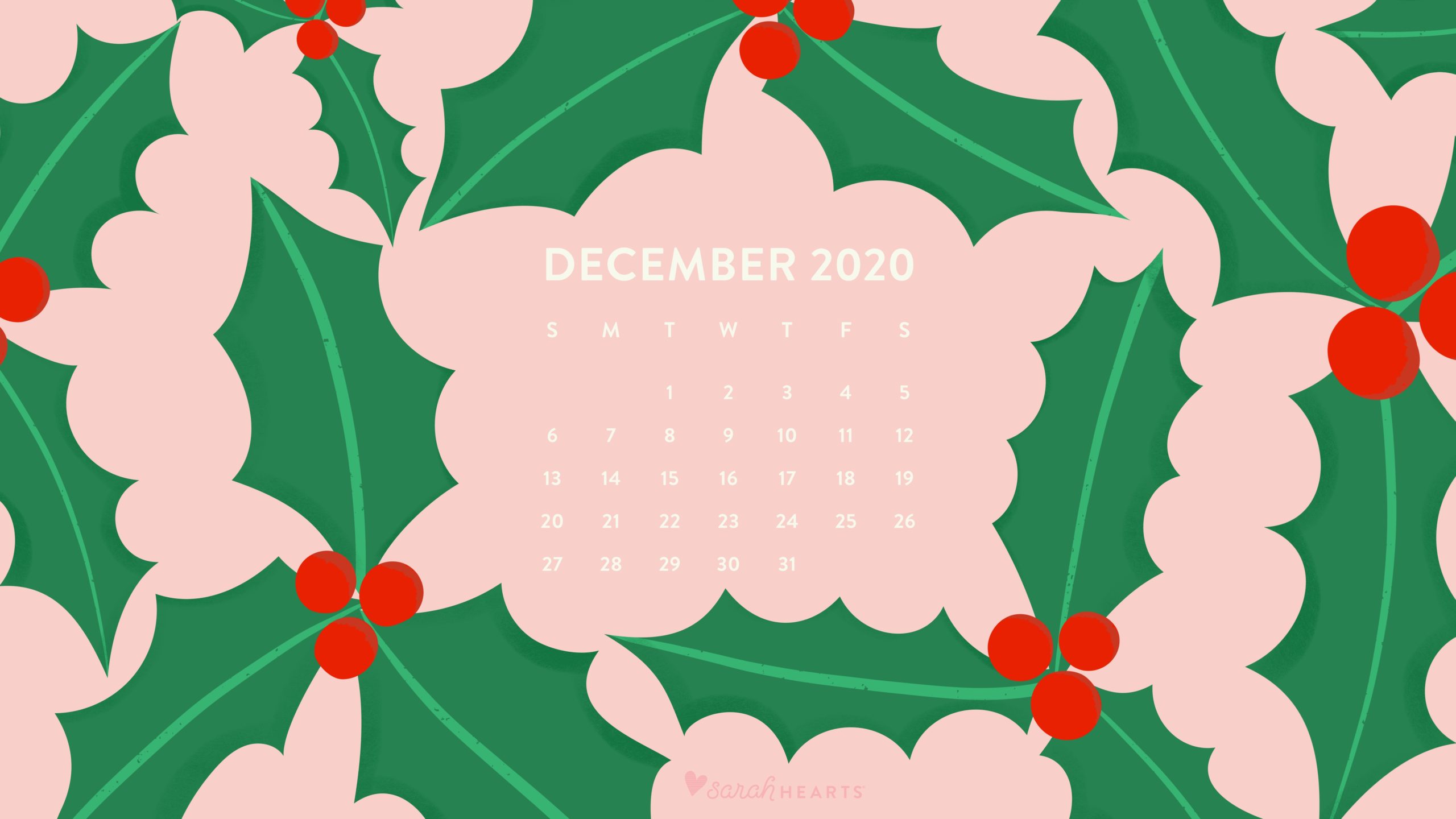 December 2020 Calendar Wallpapers