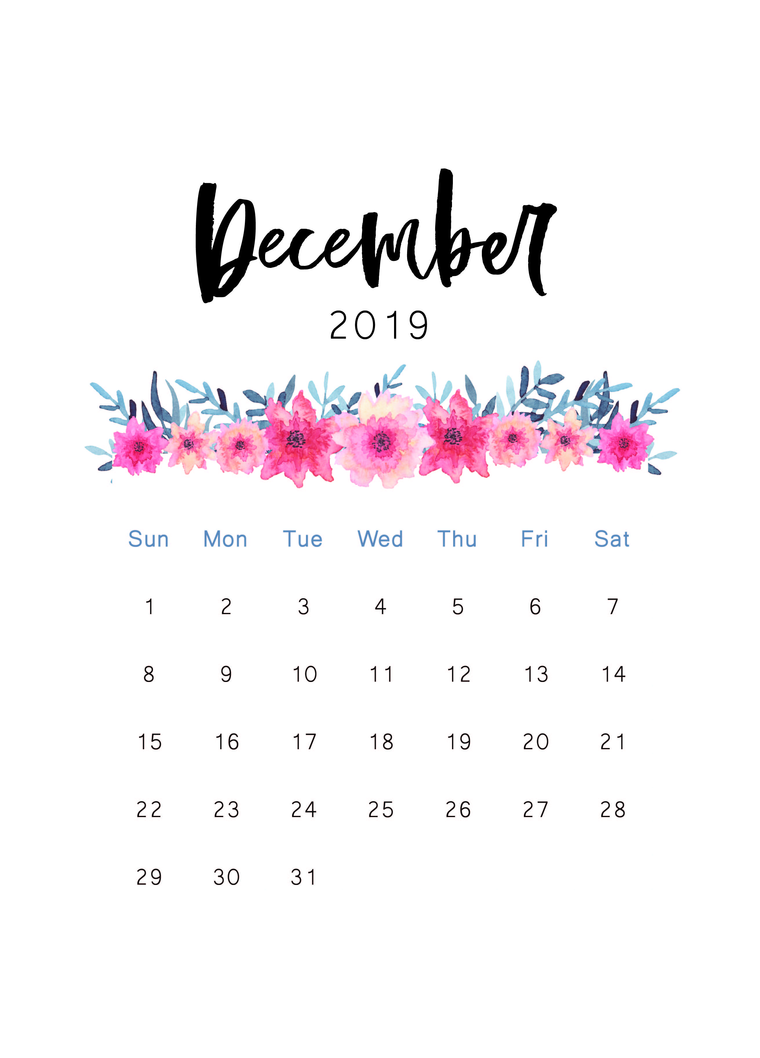 December 2020 Calendar Wallpapers