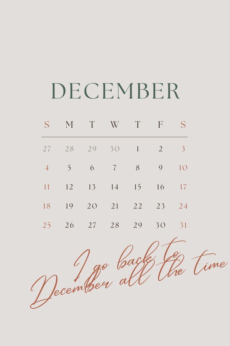 December Calendar Wallpapers