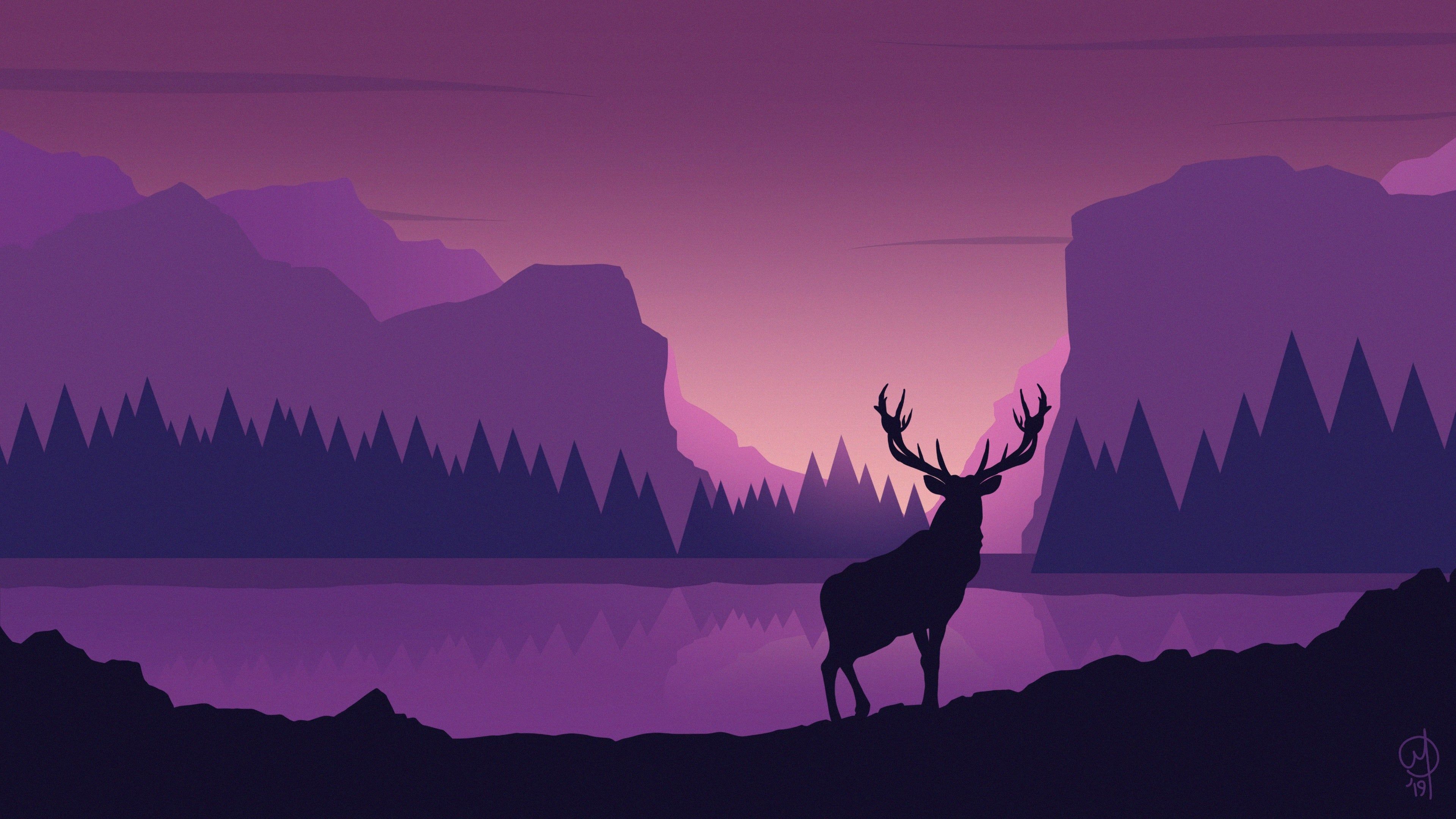 Deer Scene Wallpapers