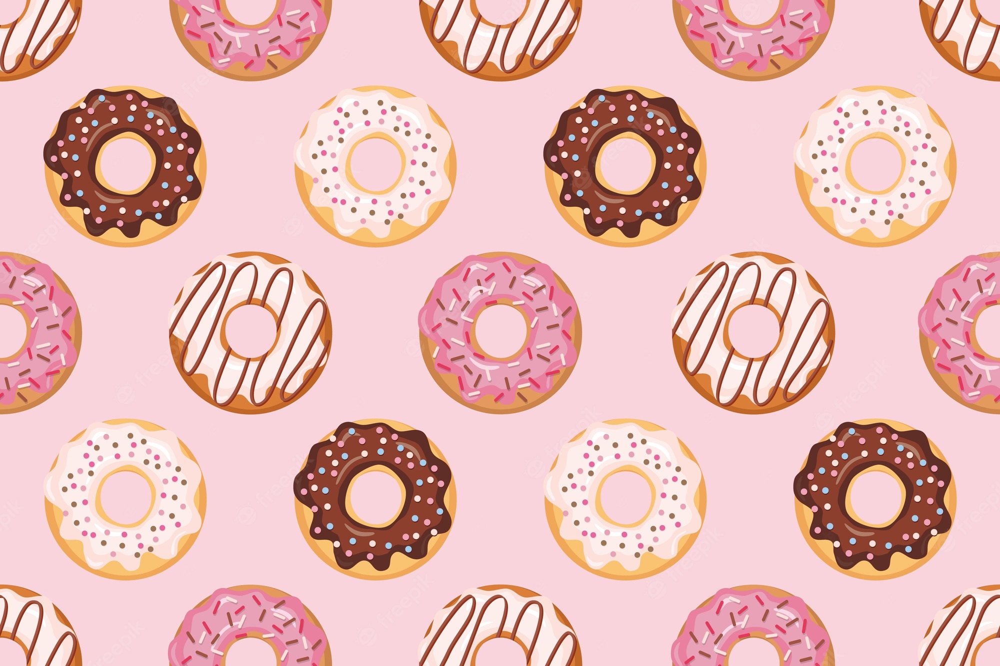 Donut Pattern Wallpapers