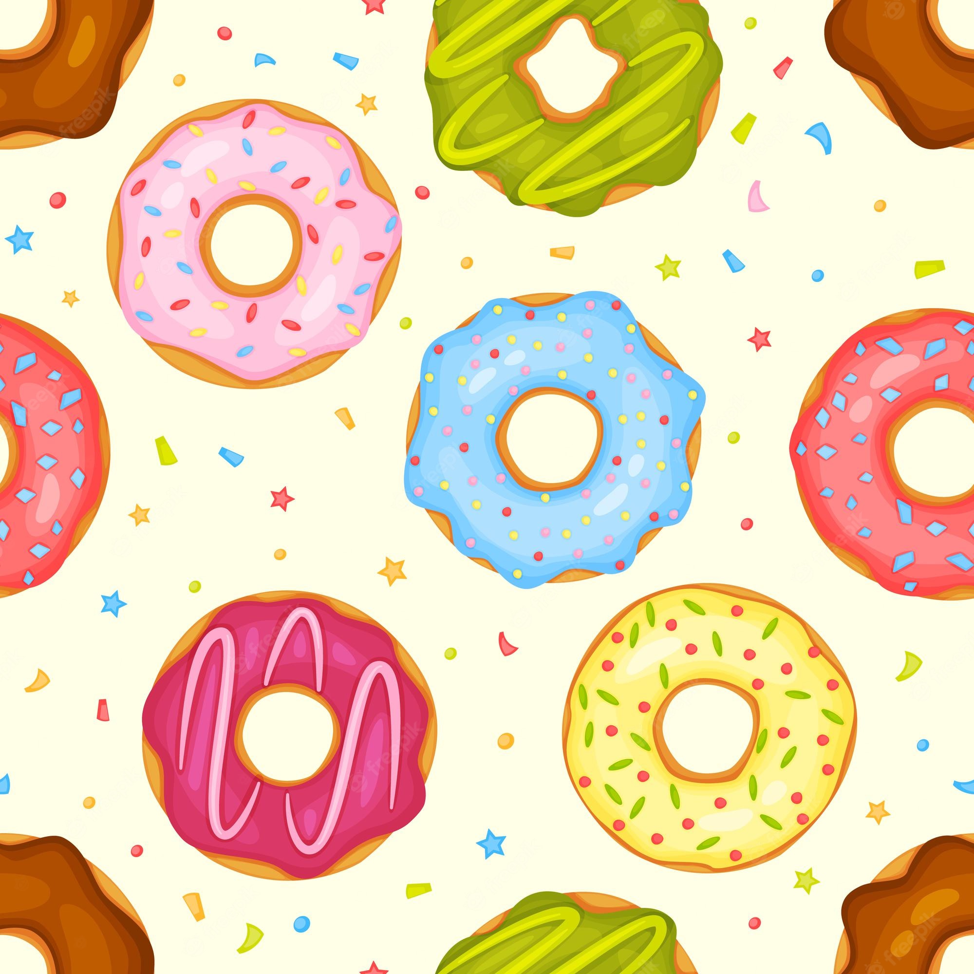 Donut Pattern Wallpapers