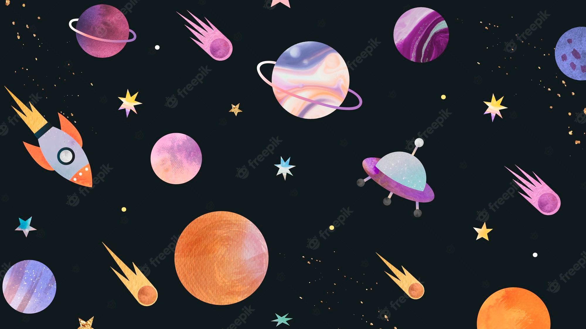 Doodle Space Wallpapers