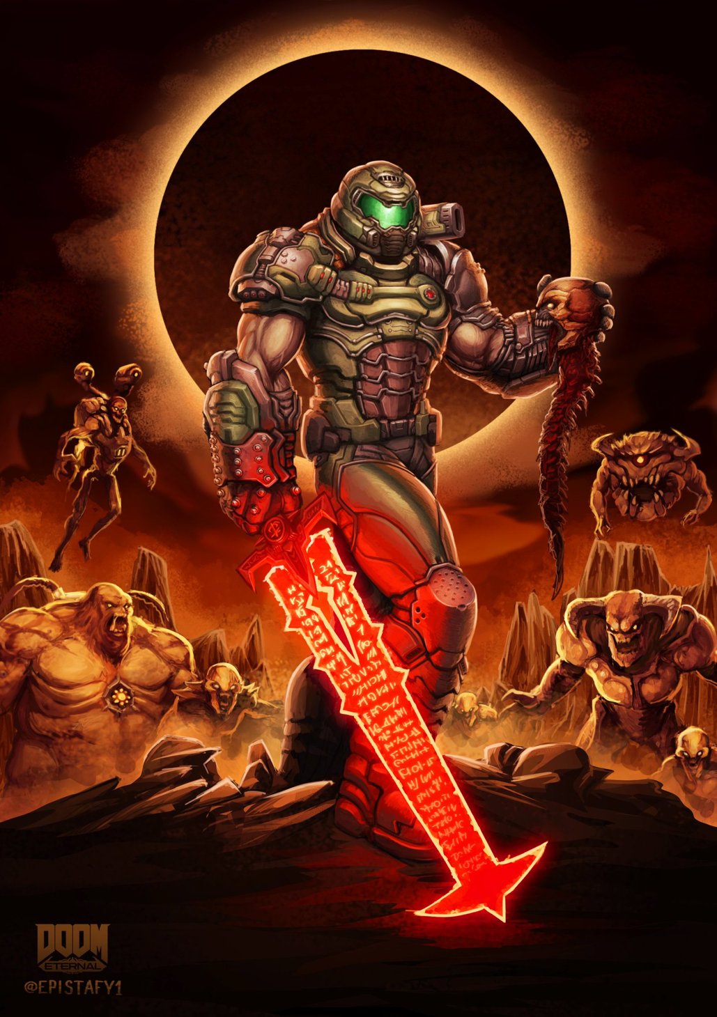 Doom Eternal Fan Art Wallpapers