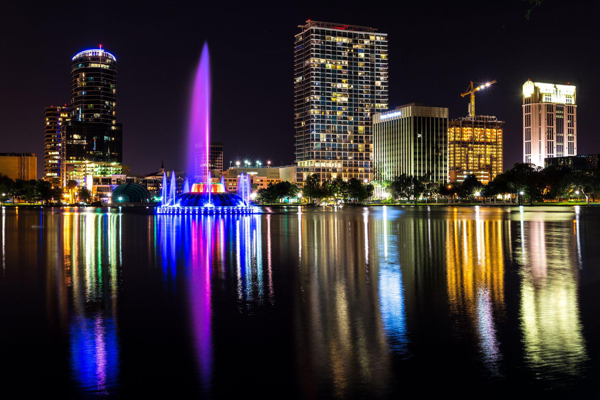 Downtown Orlando At Night Wallpapers