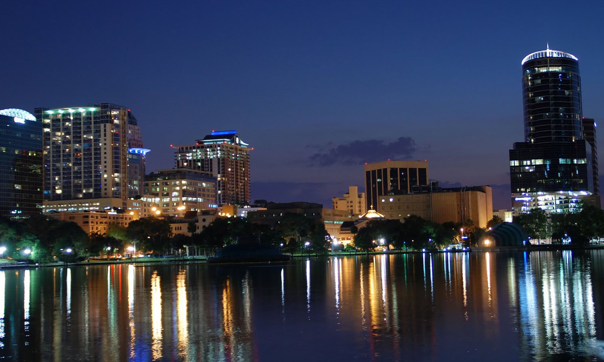 Downtown Orlando At Night Wallpapers