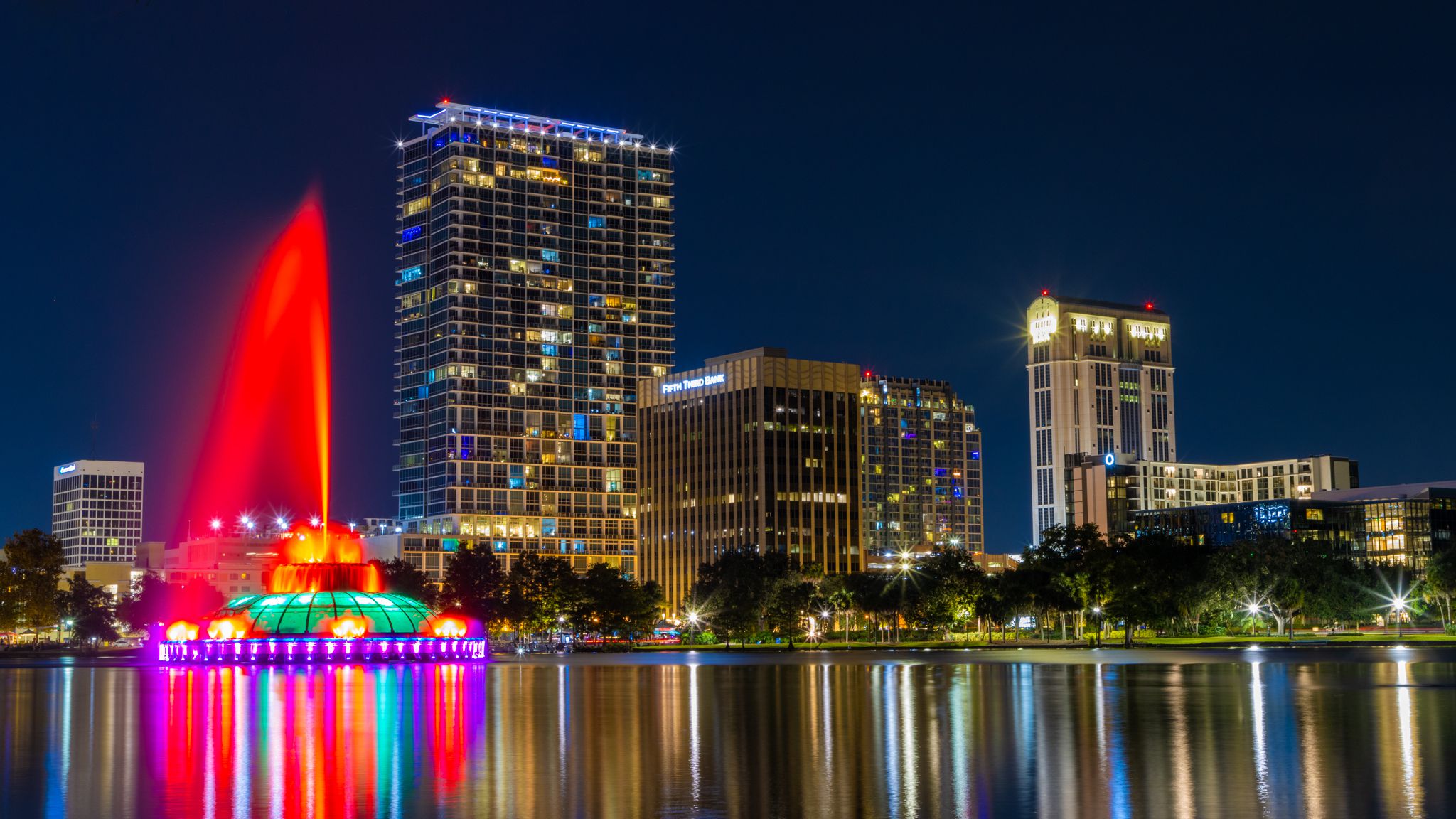 Downtown Orlando At Night Wallpapers