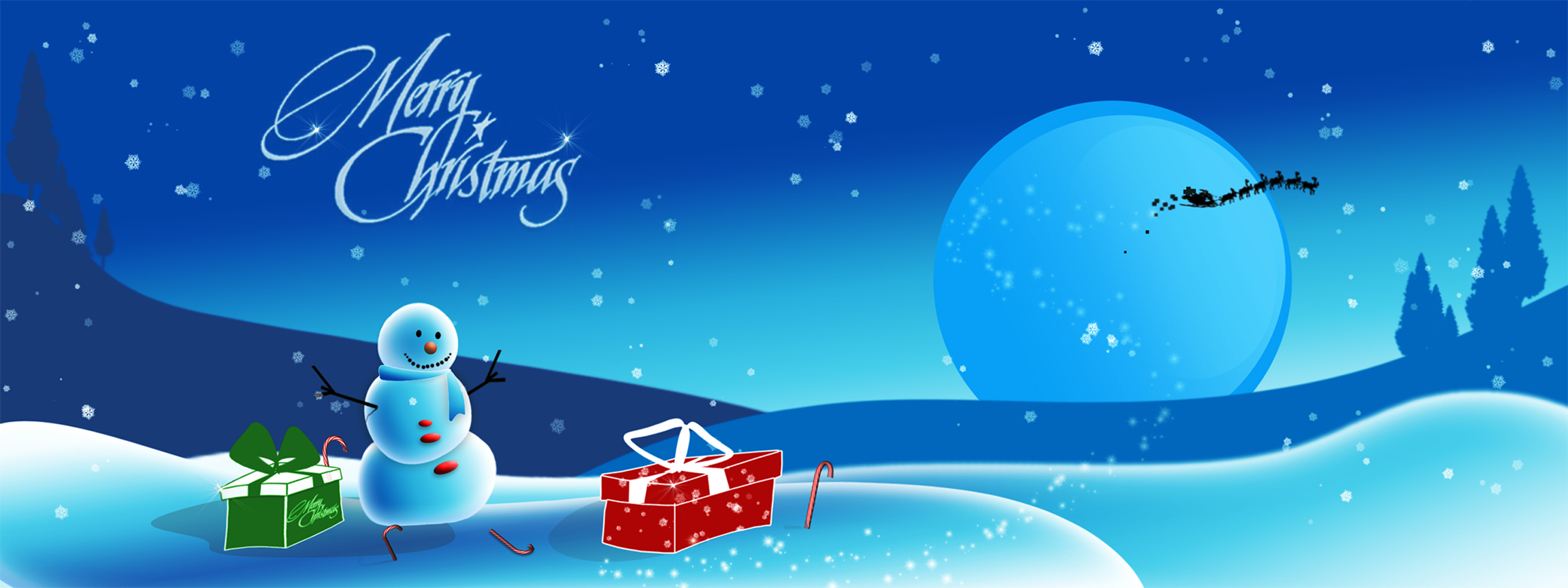 Dual Monitor Christmas Wallpapers