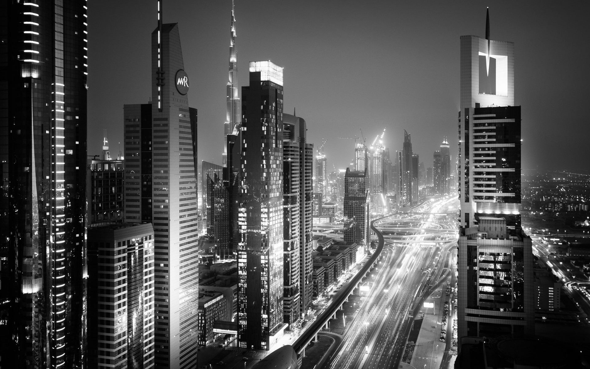 Dubai Black And White Wallpapers