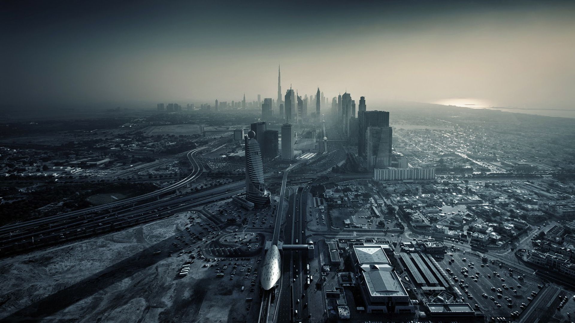 Dubai Black And White Wallpapers