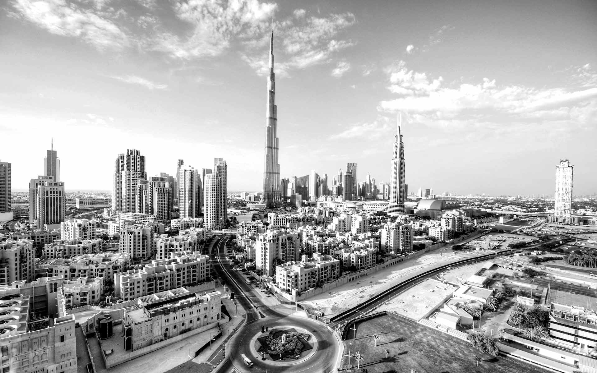 Dubai Black And White Wallpapers