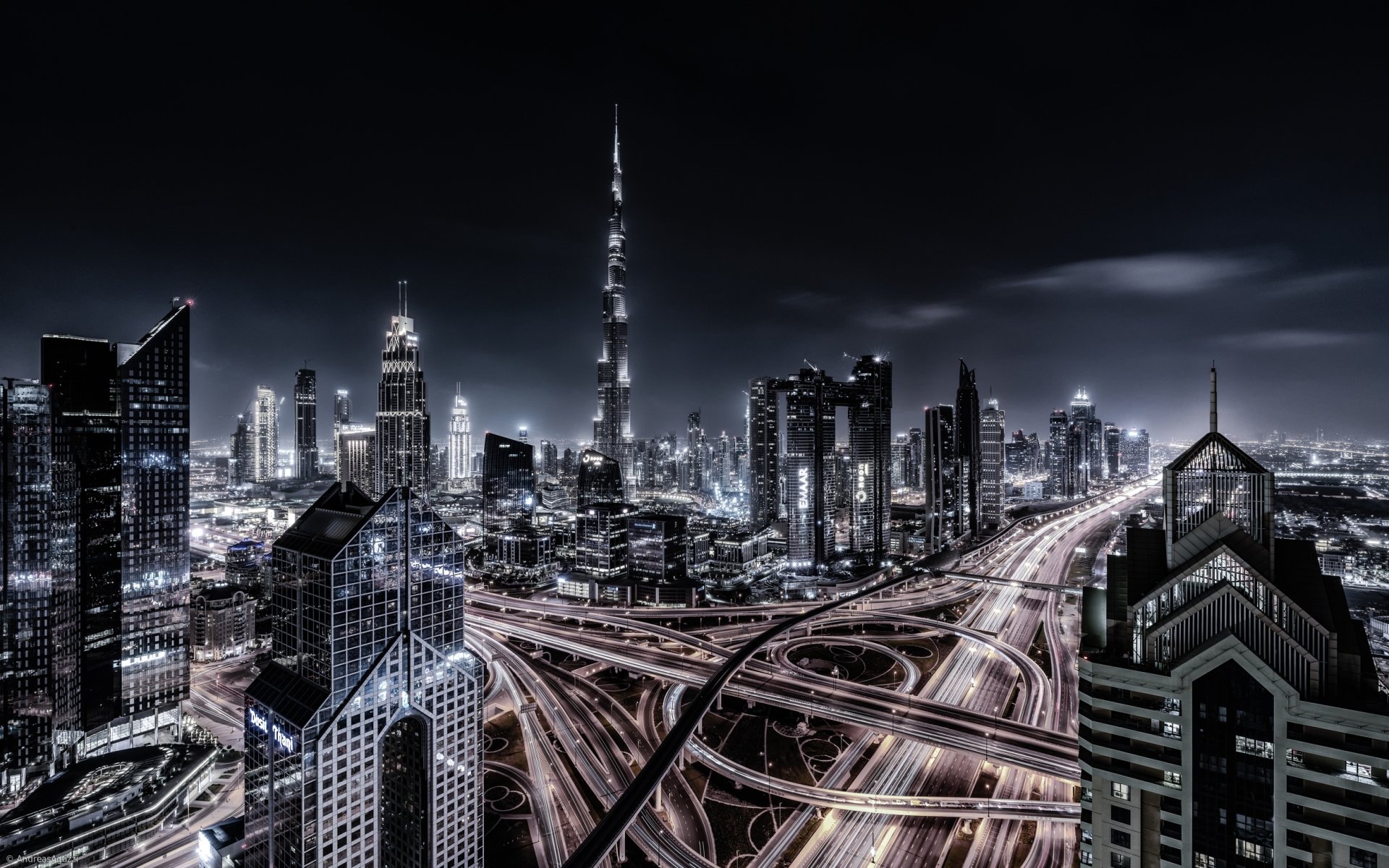 Dubai Black And White Wallpapers