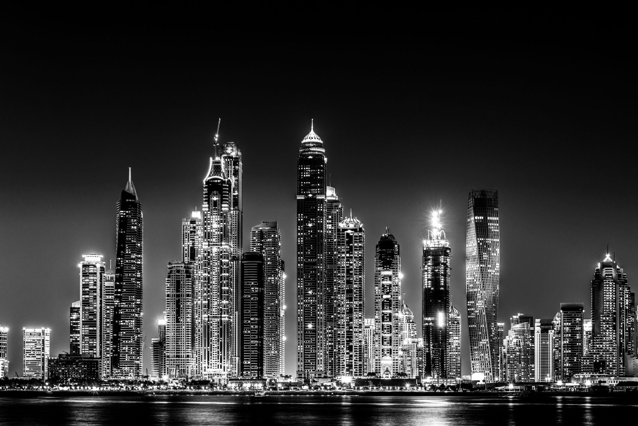 Dubai Black And White Wallpapers