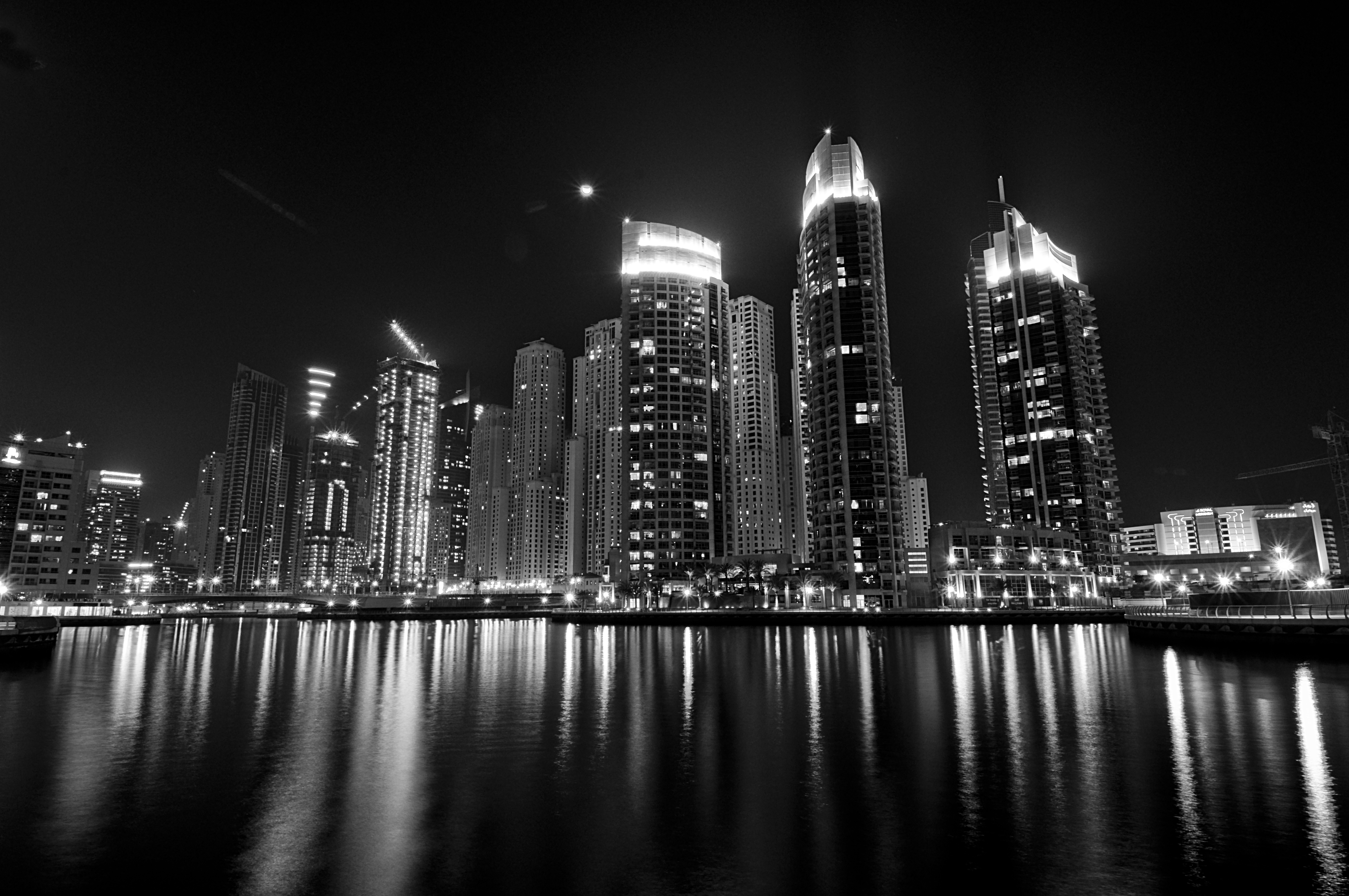 Dubai Black And White Wallpapers