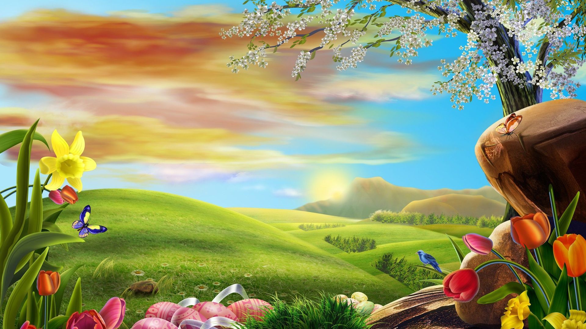 Easter Scenery Wallpapers