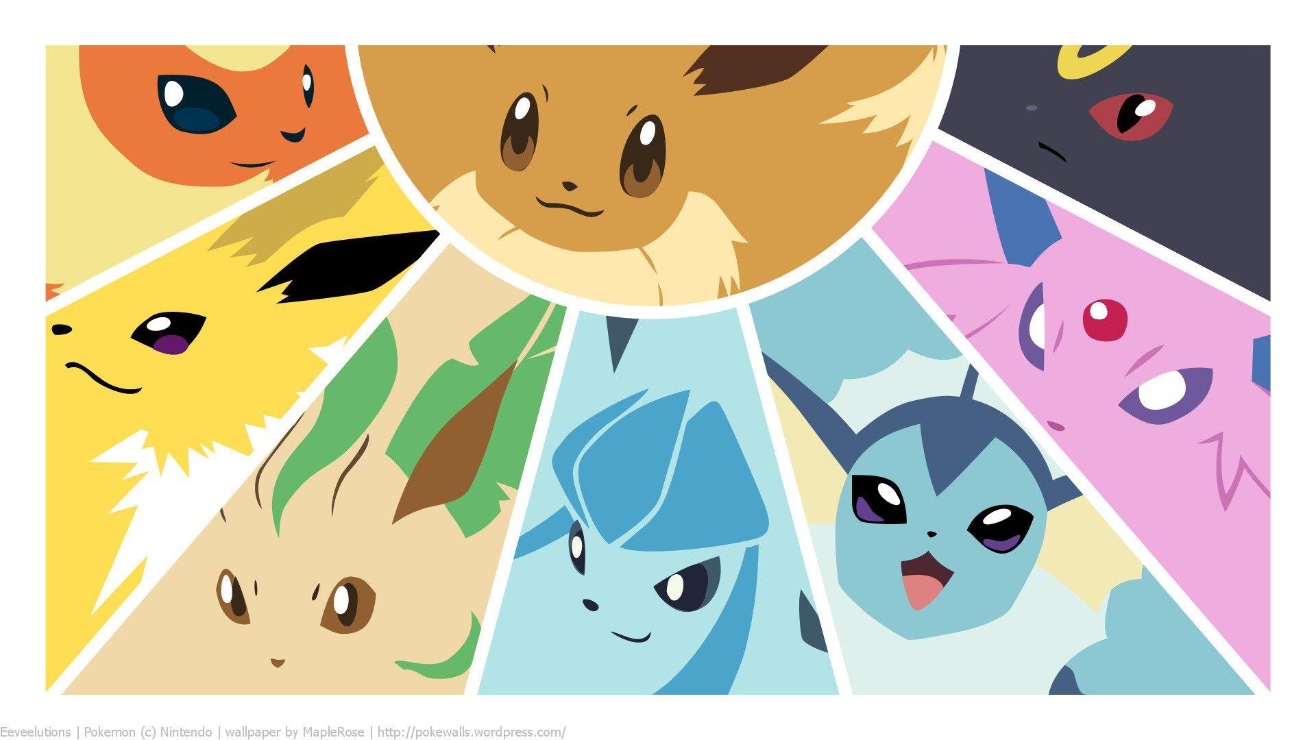 Eeveelutions Chibi Wallpapers