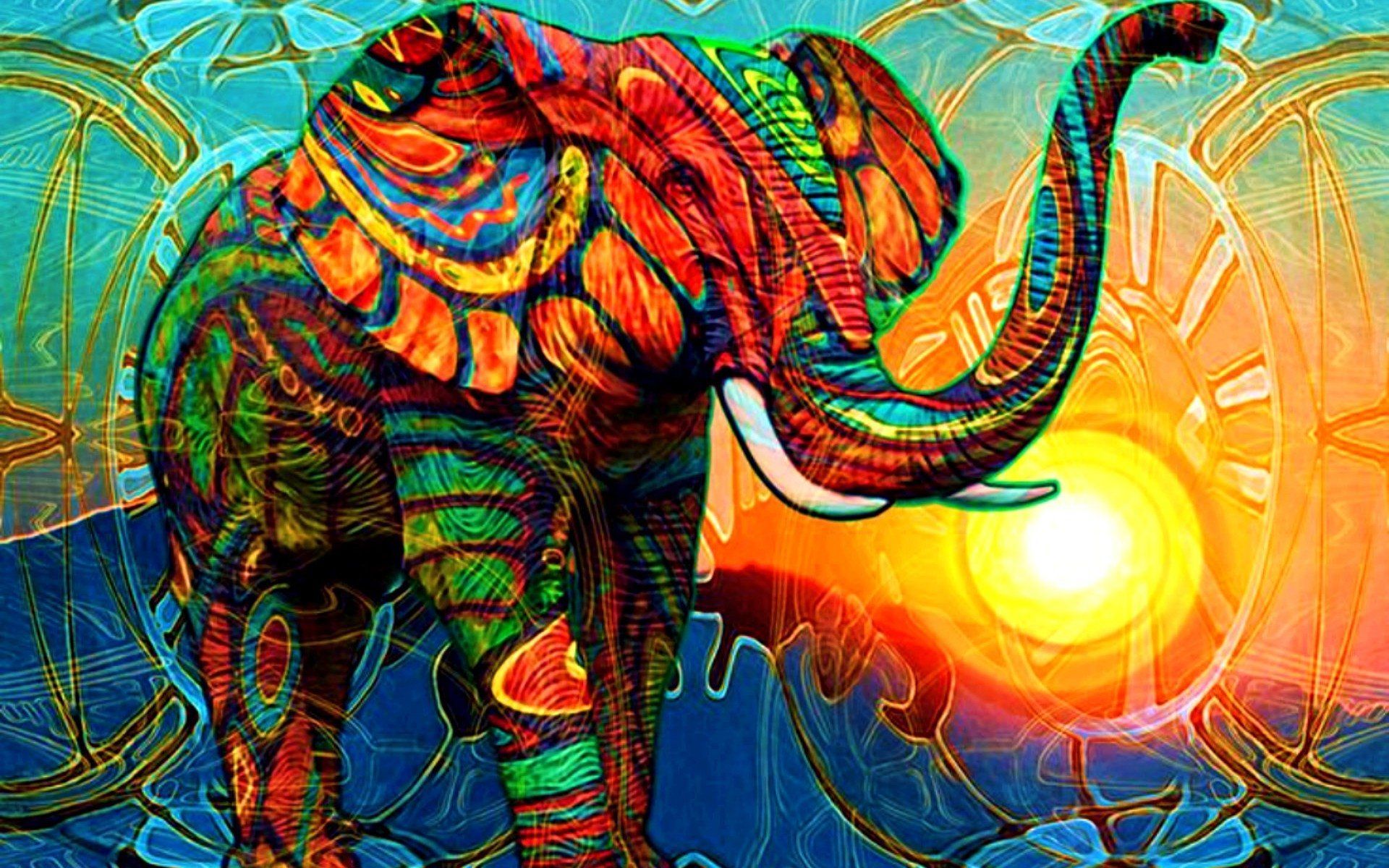 Elephant Art Wallpapers