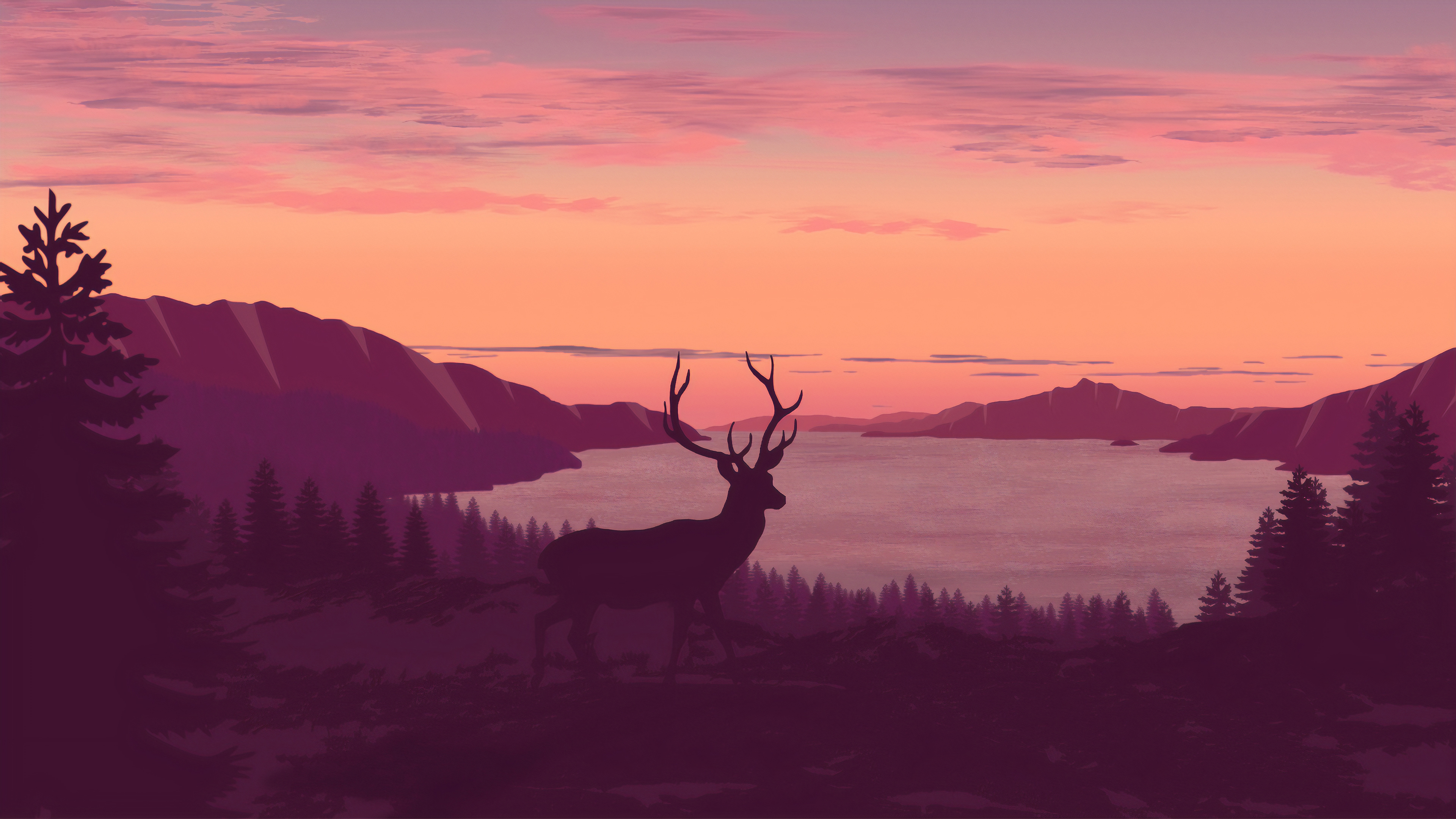 Elk Sunset Wallpapers