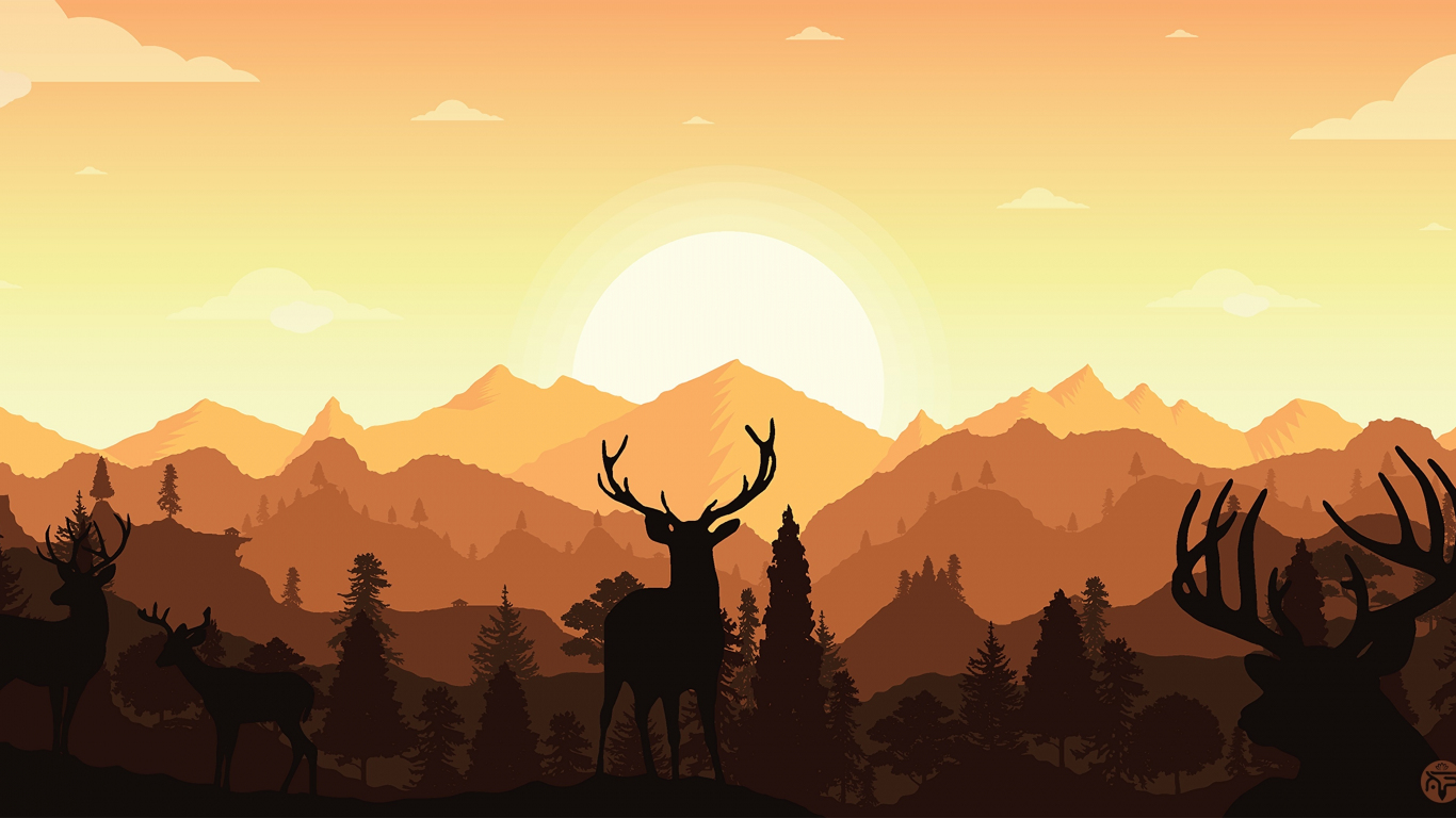 Elk Sunset Wallpapers