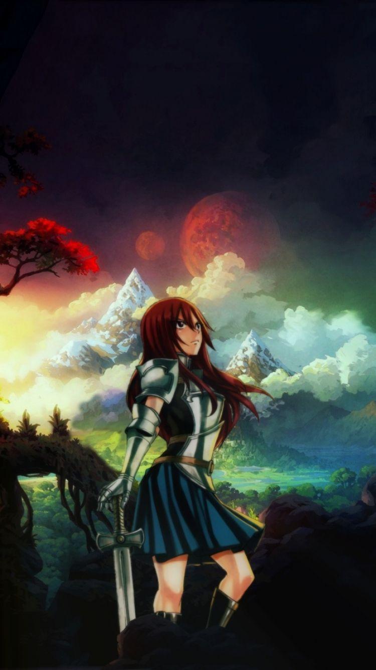 Erza Scarlet Phone Wallpapers