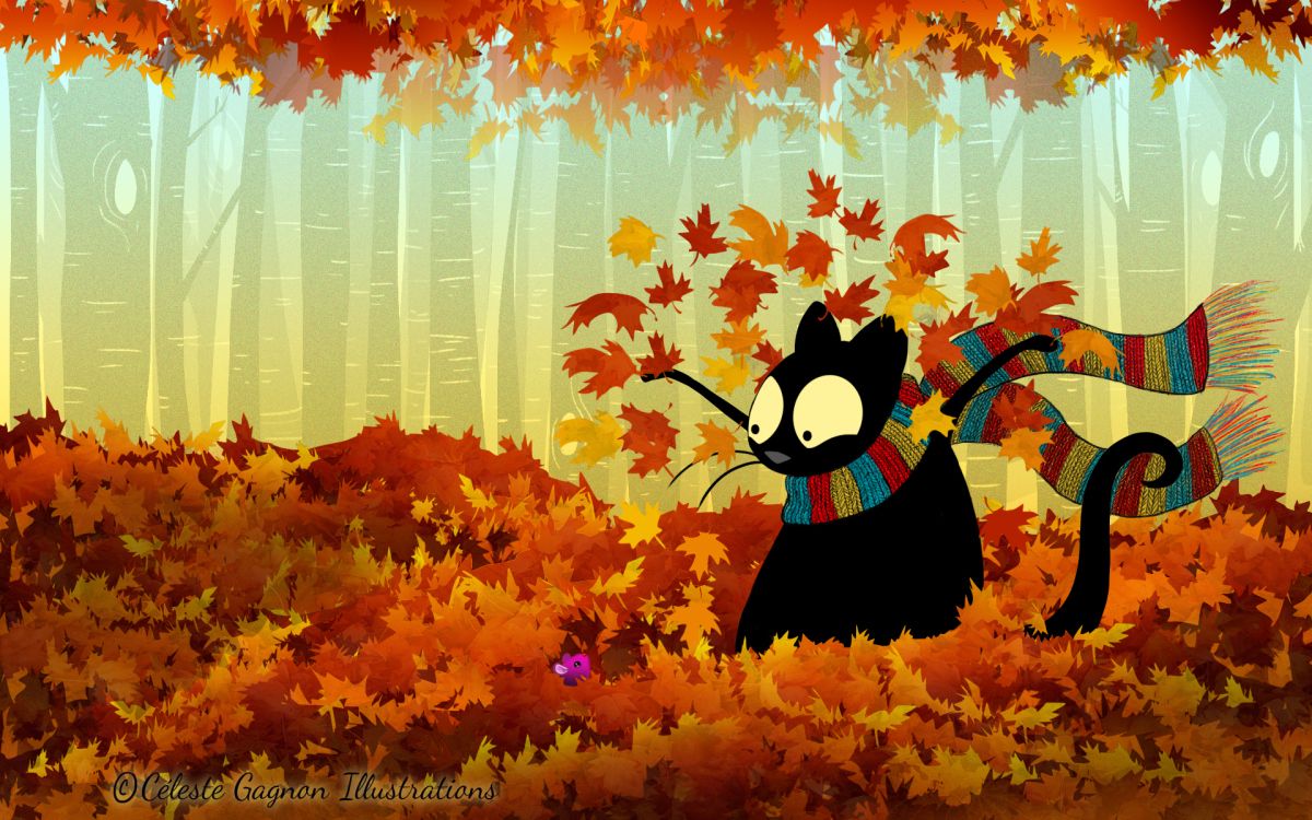 Fall Cat Wallpapers