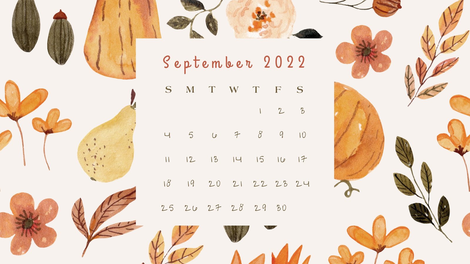 Fall Floral Desktop Wallpapers