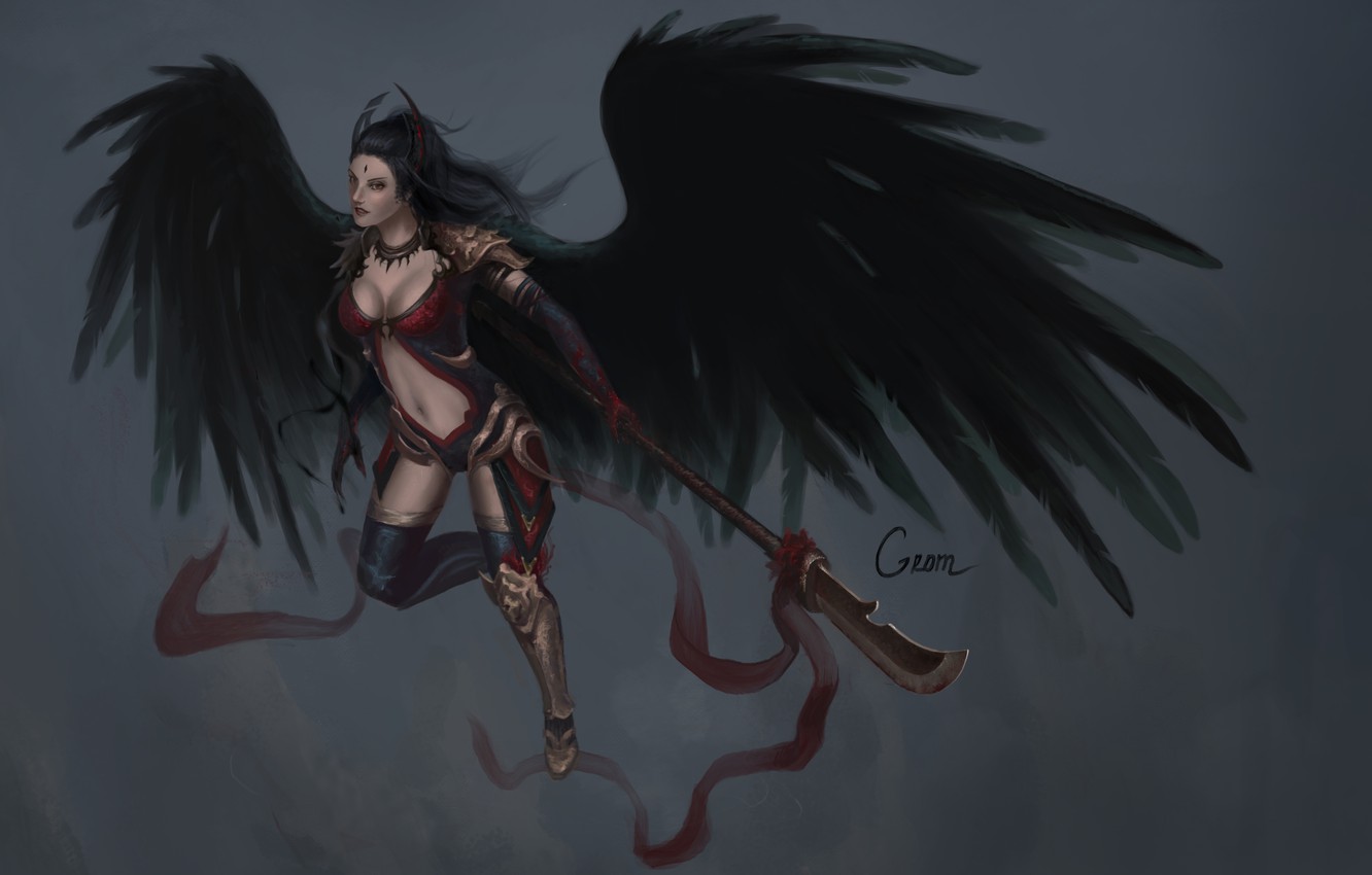 Fallen Angel Painting Wallpapers