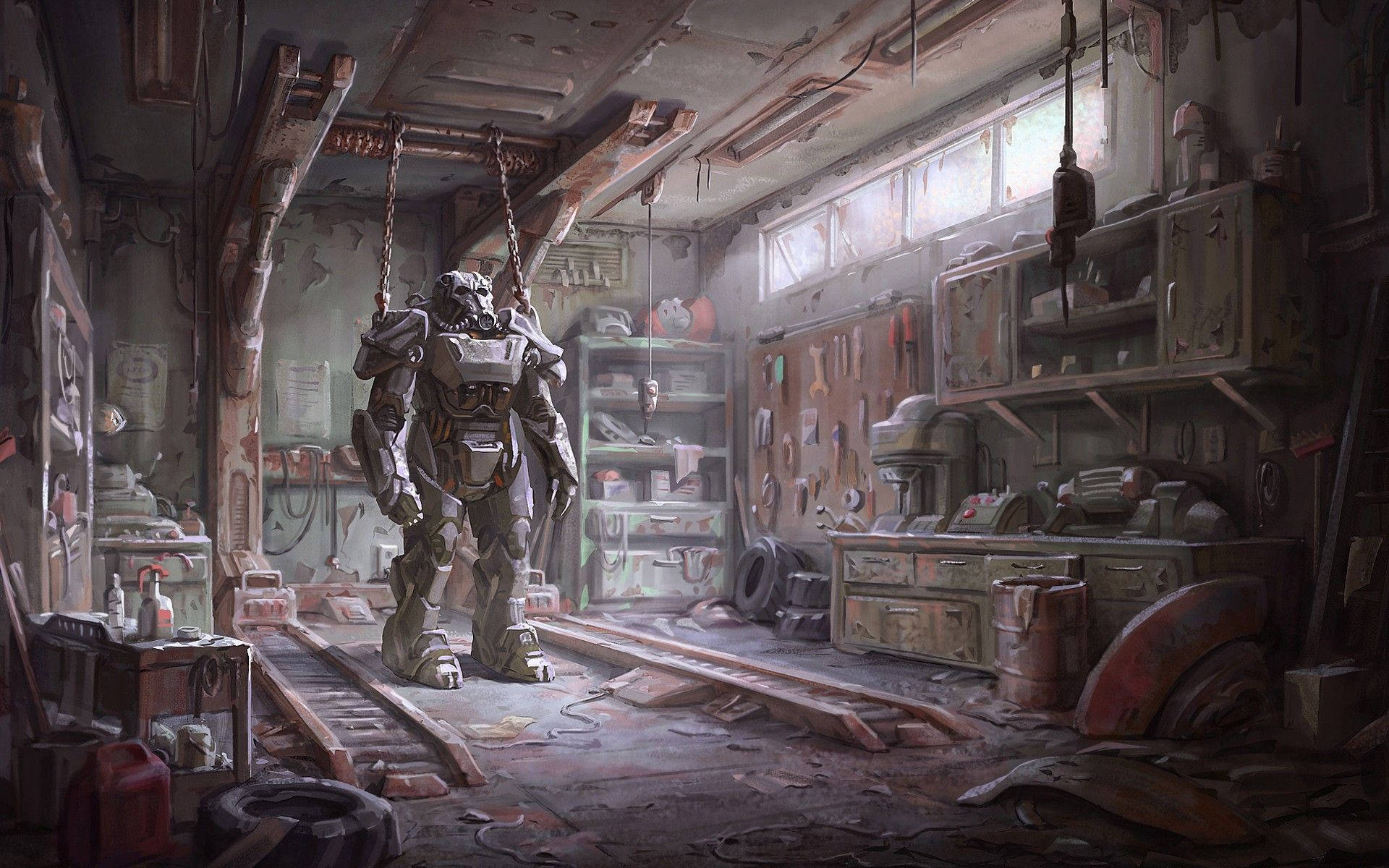 Fallout 4 Power Armor Art Wallpapers